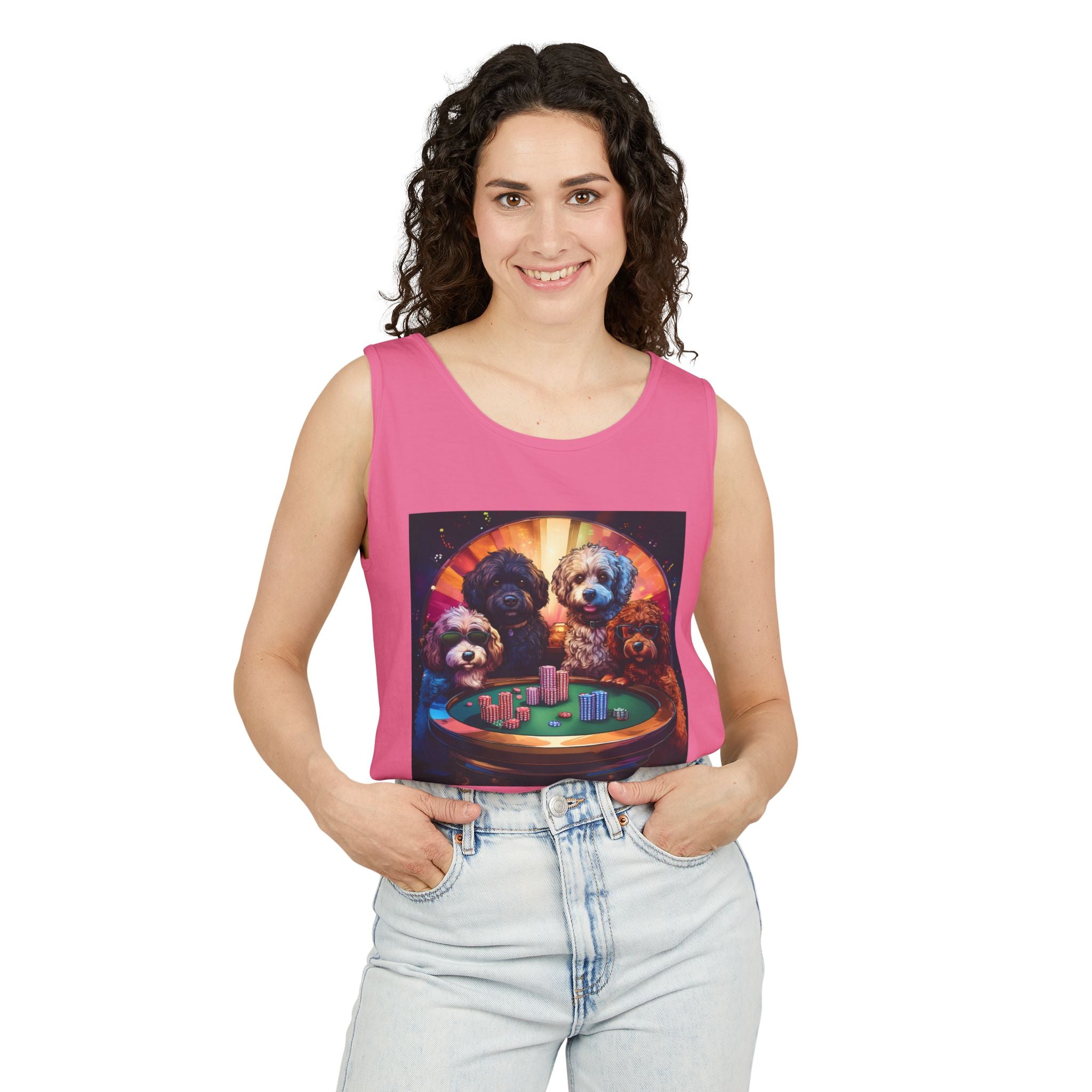 Doodle Poker Game Tank Top