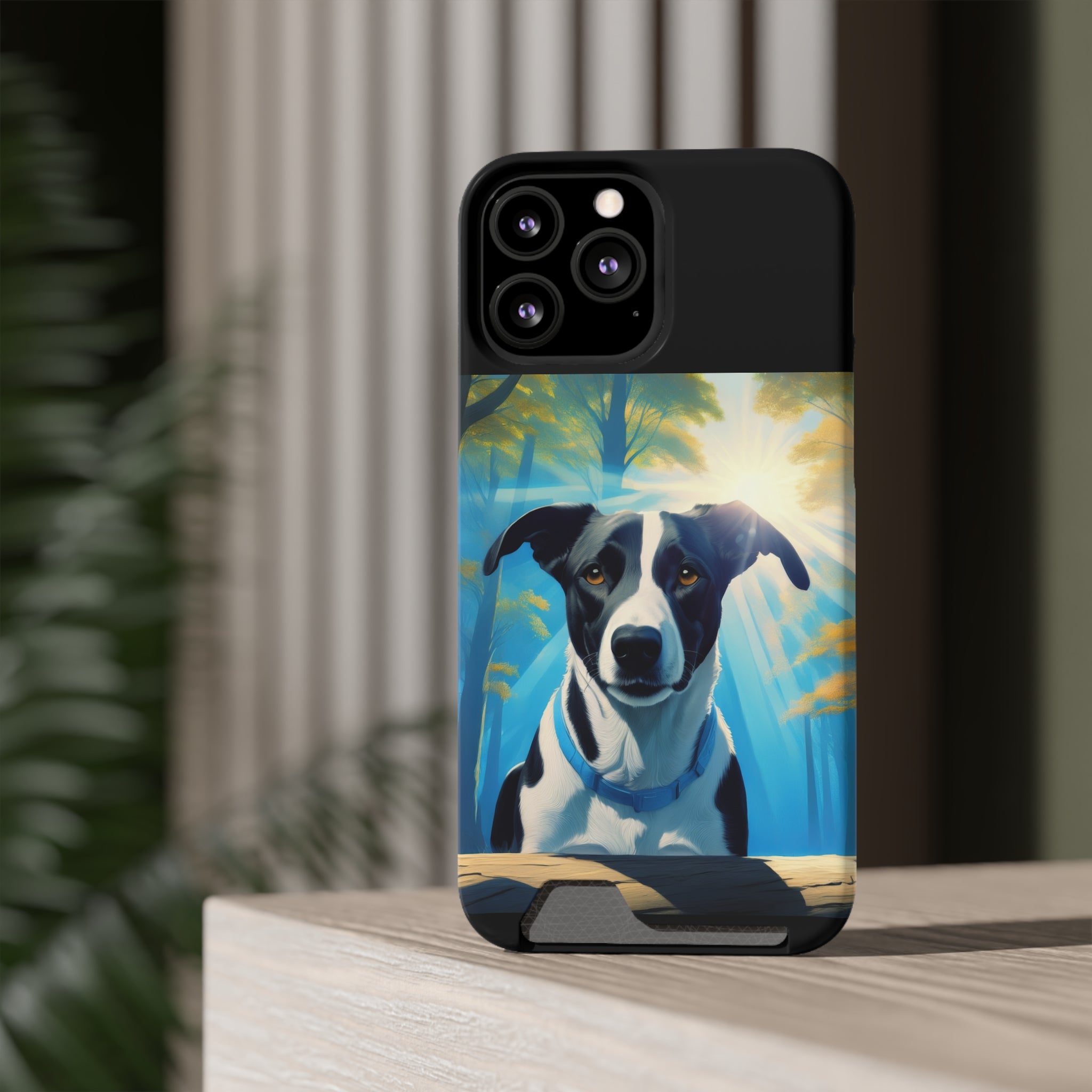 Coonhound Forest Phone Case with Card Holder