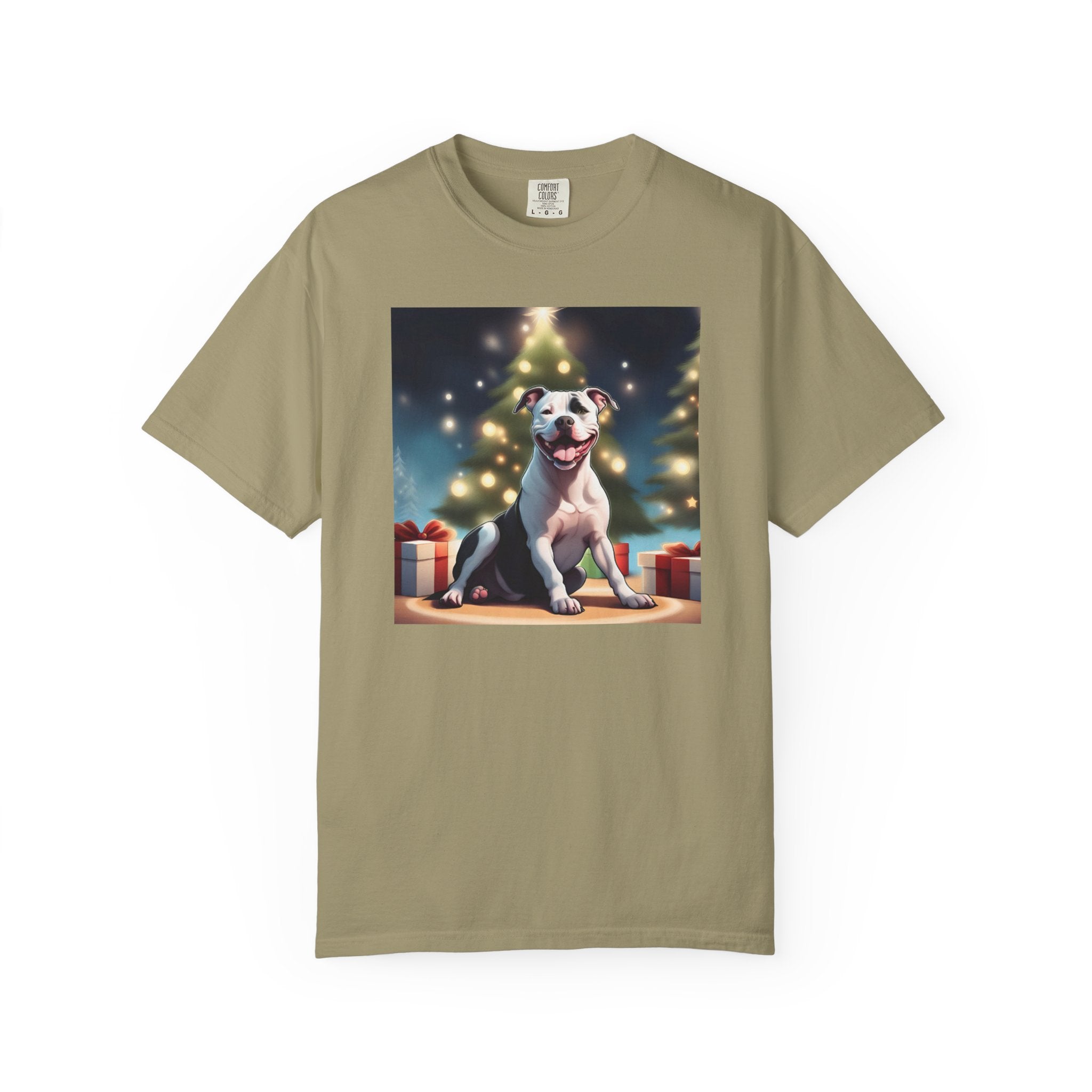 Pit Bull Holiday Unisex Garment-Dyed T-shirt