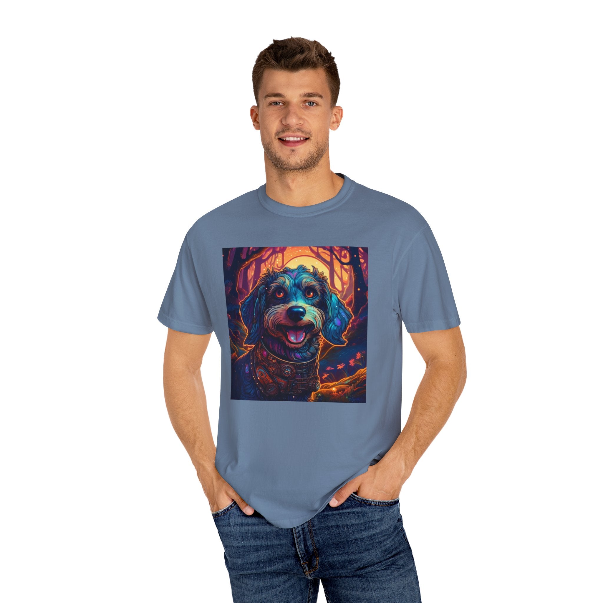 Steampunk Dachshund Unisex Garment-Dyed T-shirt