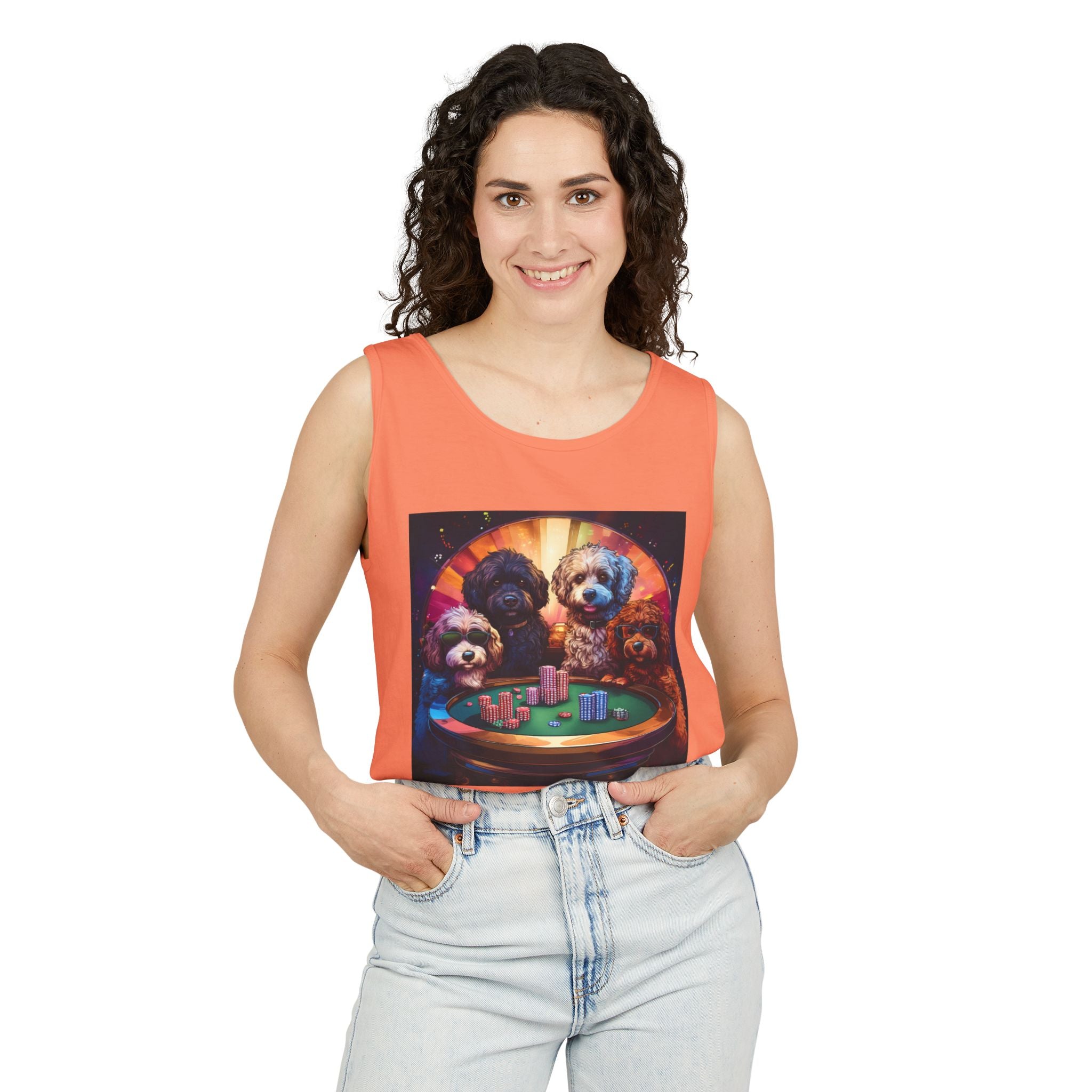 Doodle Poker Game Tank Top