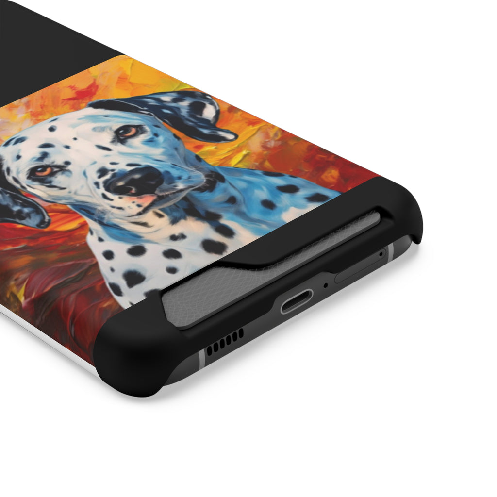 Dalmation Phone Case with Card Holder