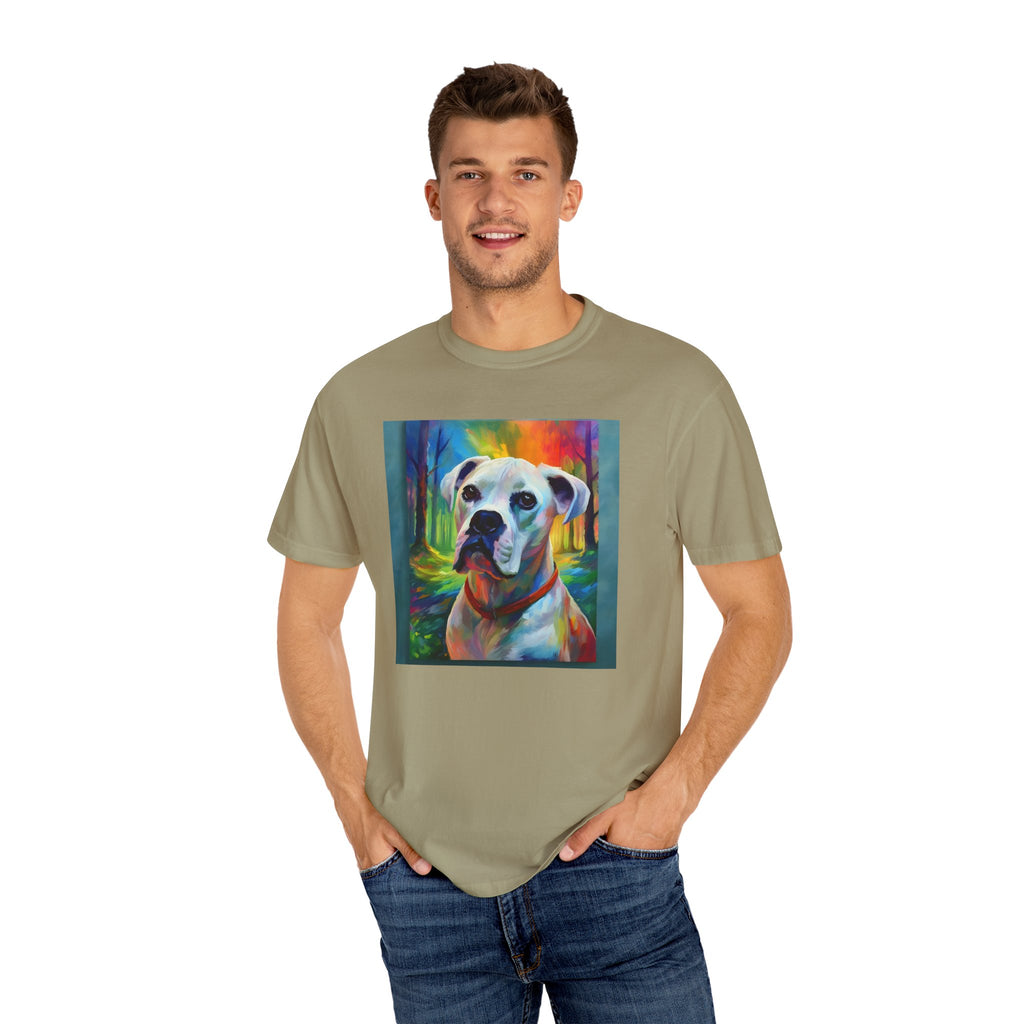 Boxer Rainbow Sky Unisex Garment-Dyed T-shirt