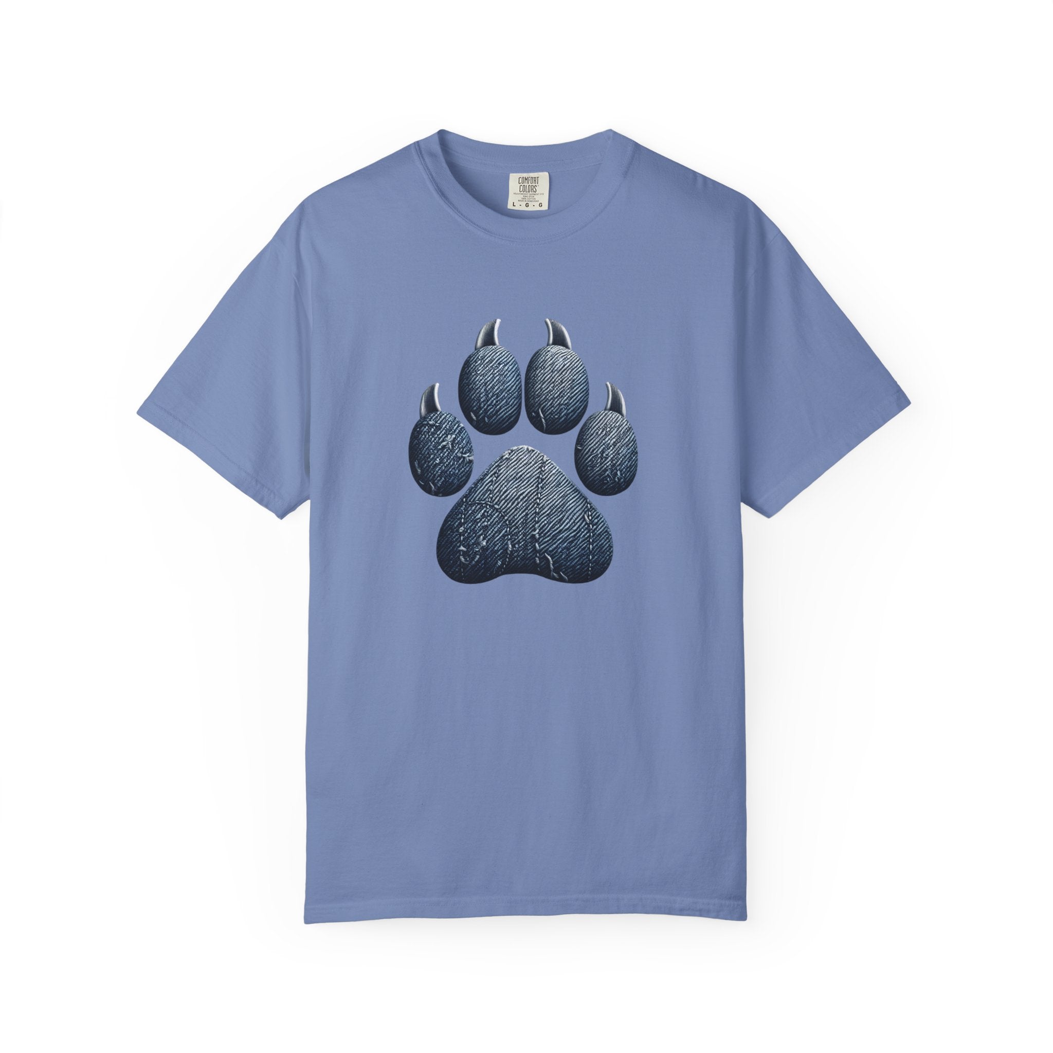 Denim Paw Unisex Garment-Dyed T-shirt