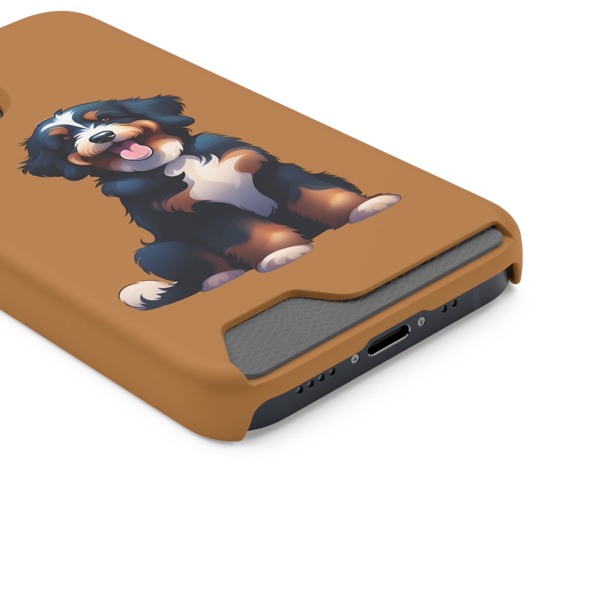 Bernie doodle Phone Case with Card Holder