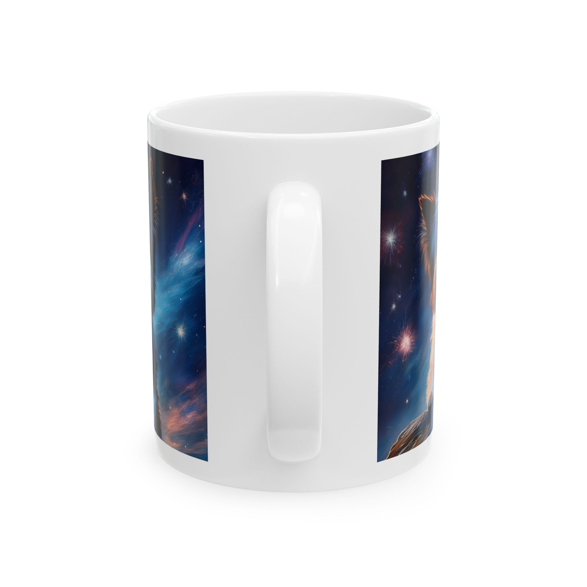Biewer Terrier Stary Night Ceramic Mug, (11oz, 15oz)
