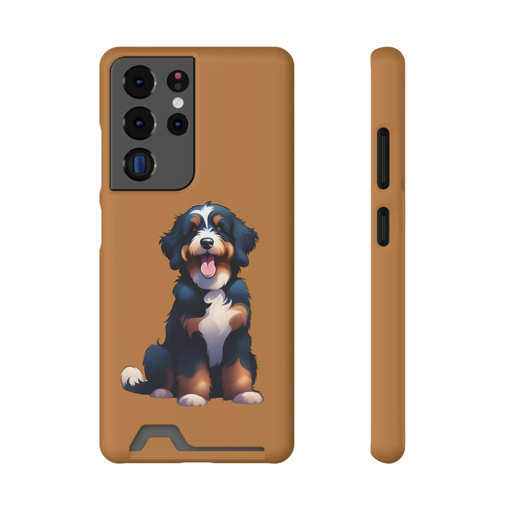 Bernie doodle Phone Case with Card Holder