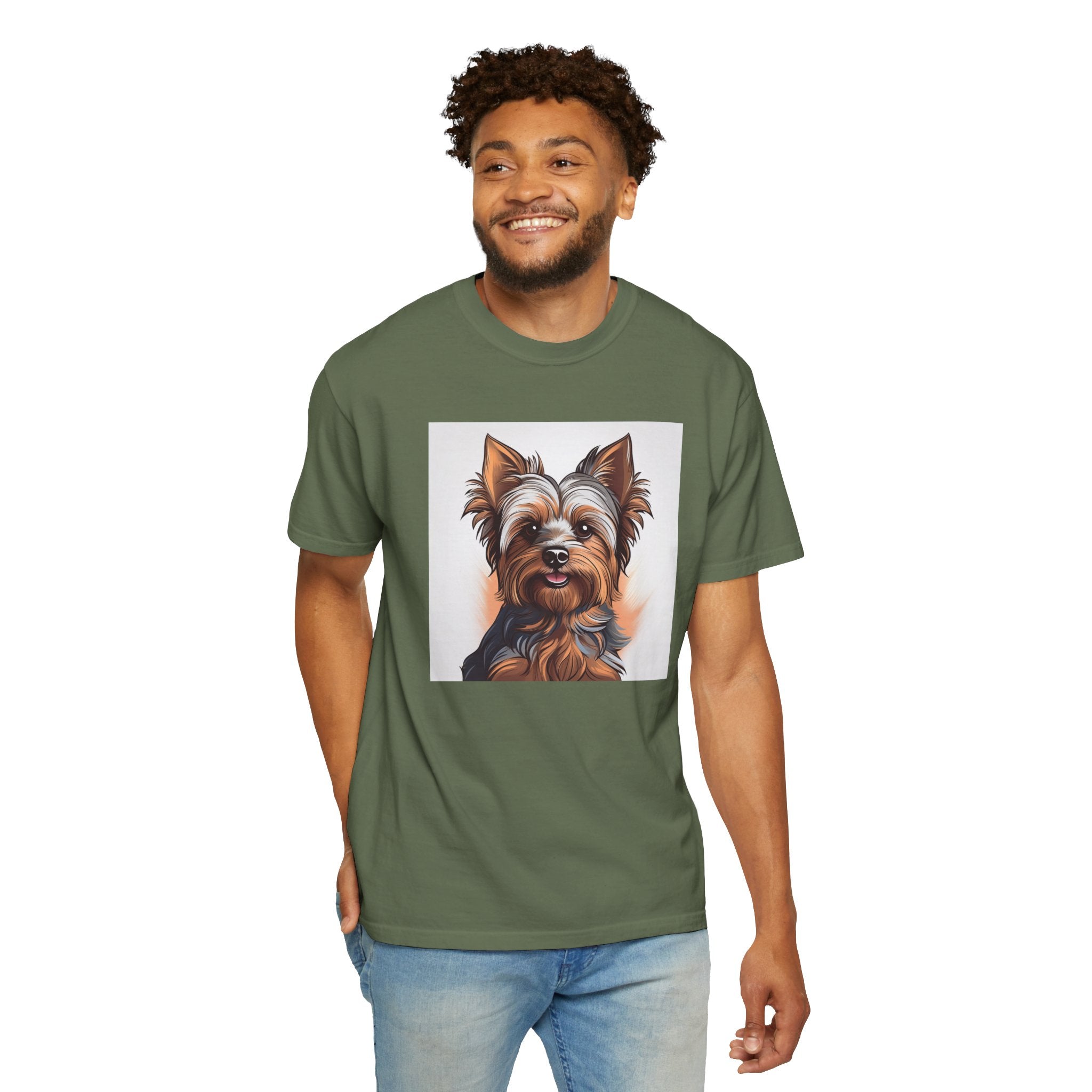 Yorkie Unisex Garment-Dyed T-shirt