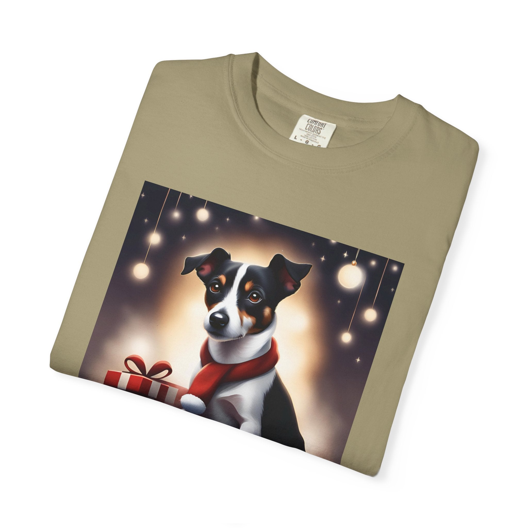 Jack Russel Holiday Unisex Garment-Dyed T-shirt
