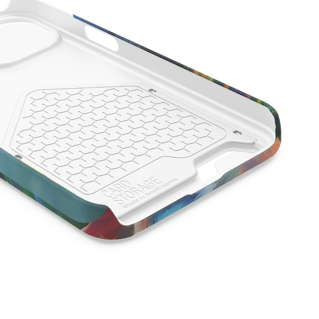 Boxer Rainbow Sky Phone Case with Card Holder