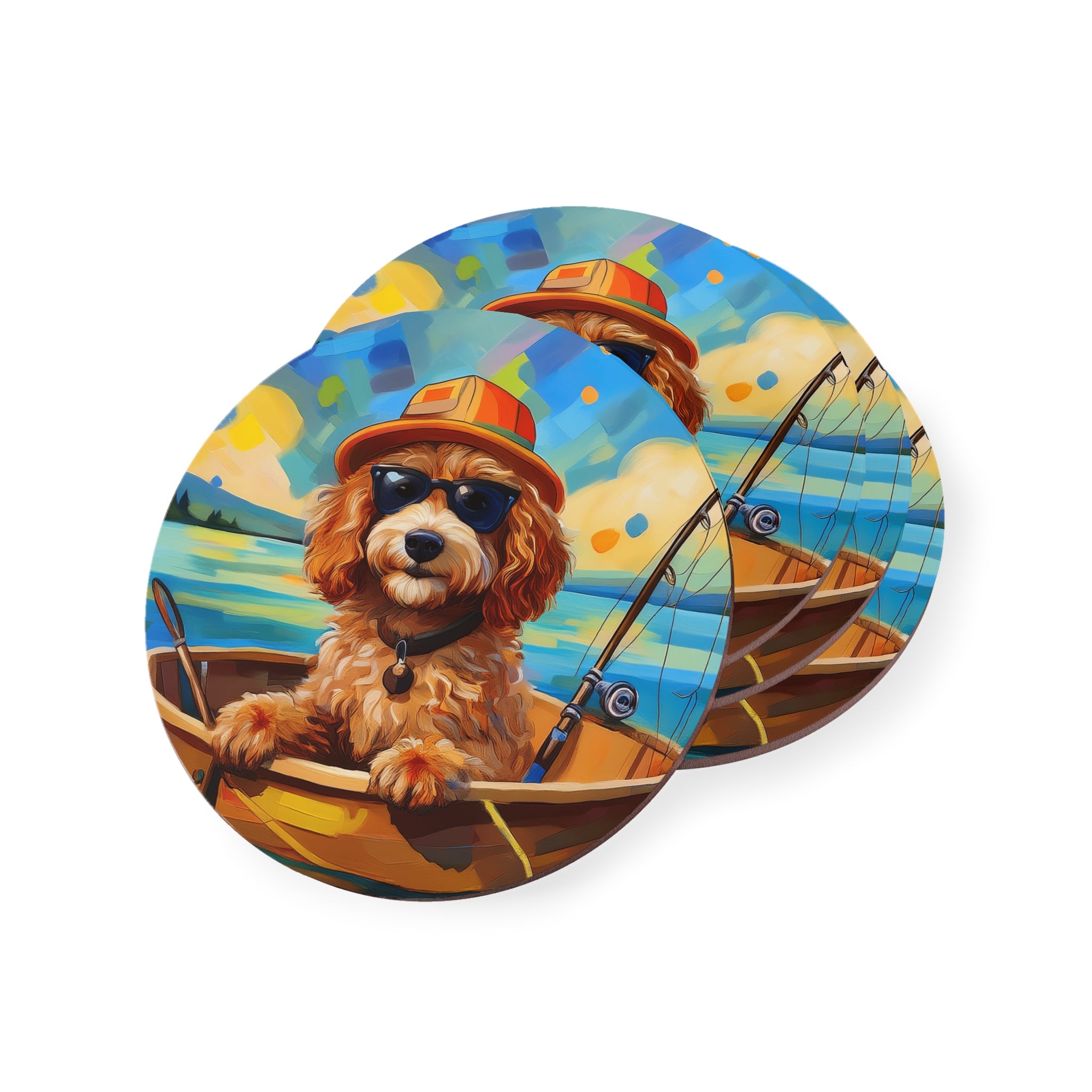 Doodle Fishing Coasters