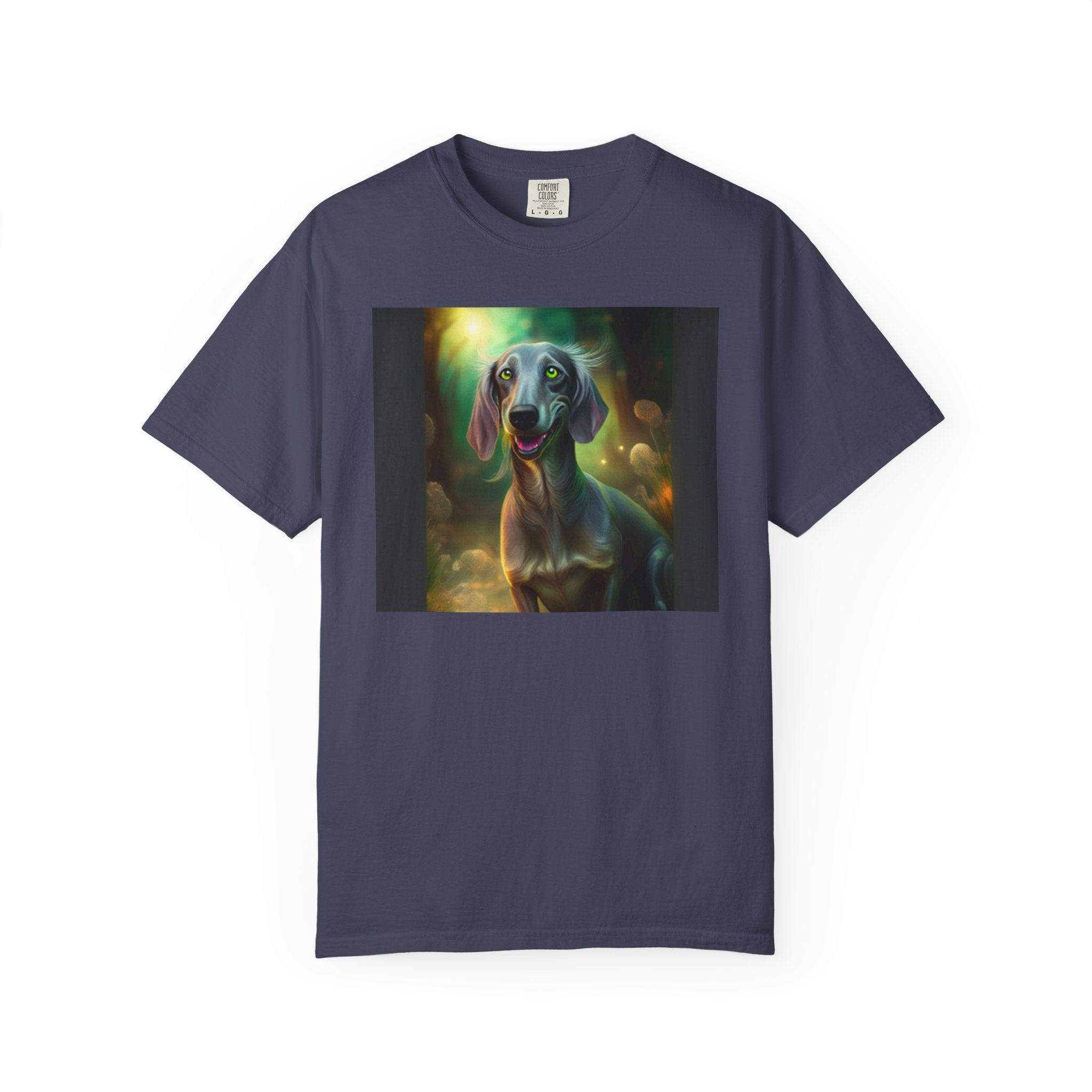 Silver Grey Dachshund Unisex Garment-Dyed T-shirt