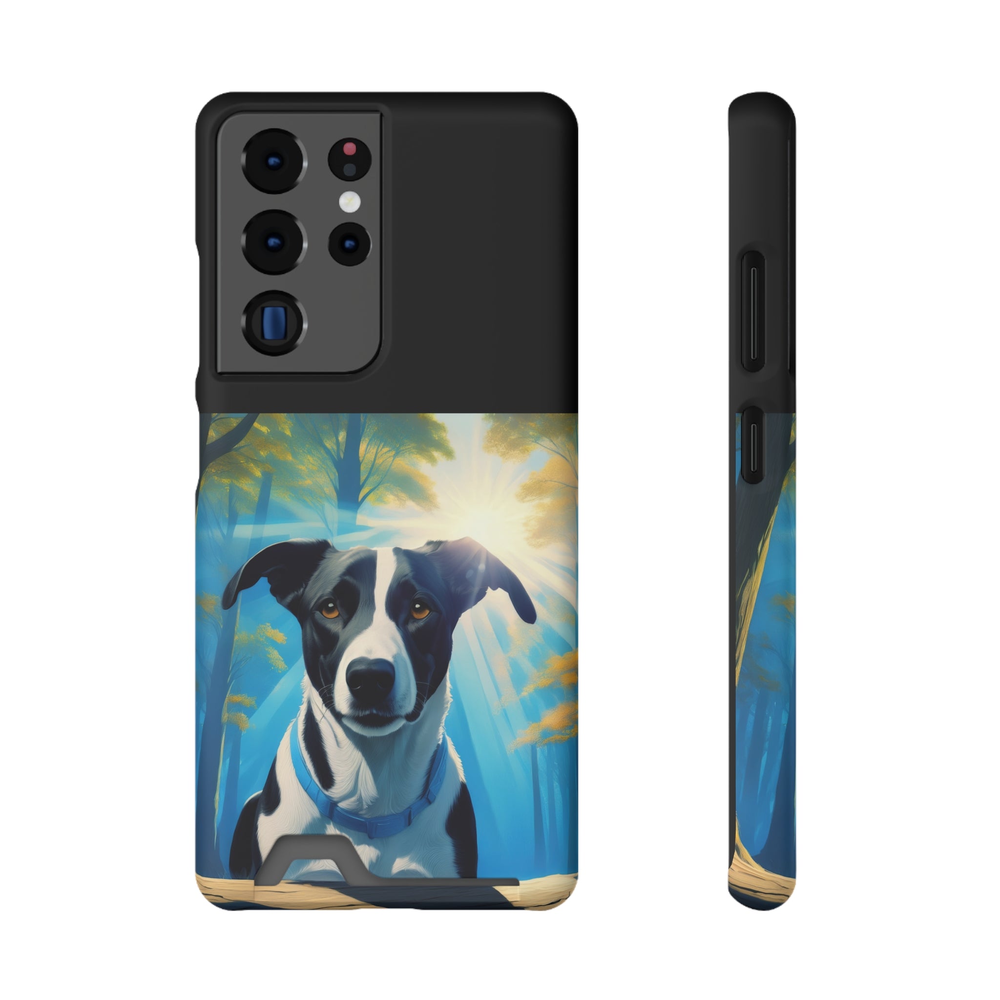 Coonhound Forest Phone Case with Card Holder