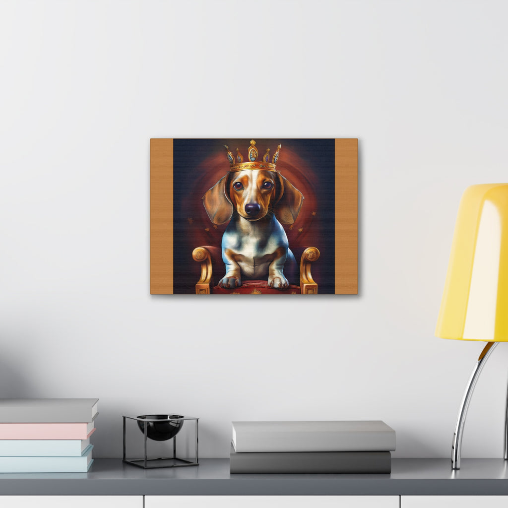 Dachshund Royal Canvas Painting