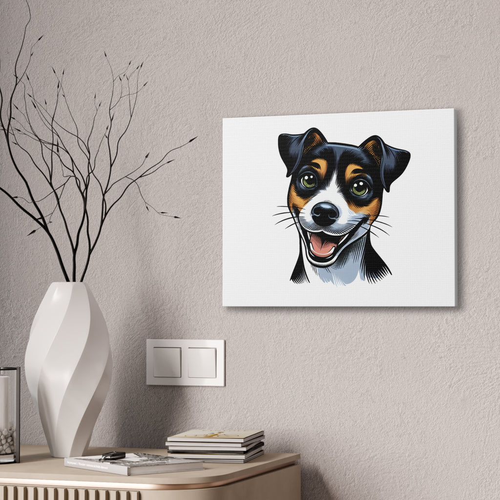 Jack Russel Canvas Stretched, 0.75"