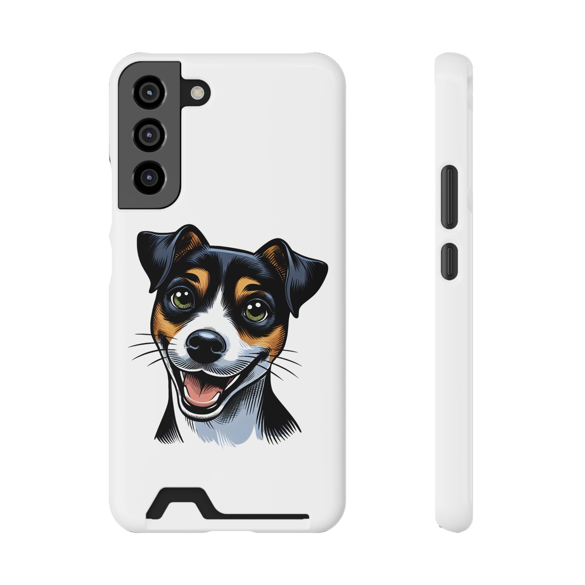 Jack Russel Phone Case with Card Holder