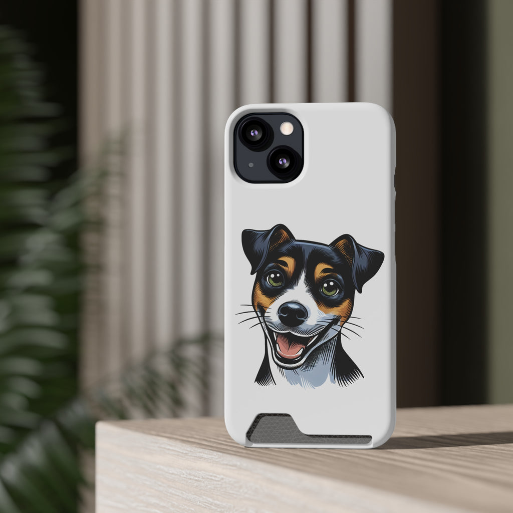 Jack Russel Phone Case with Card Holder