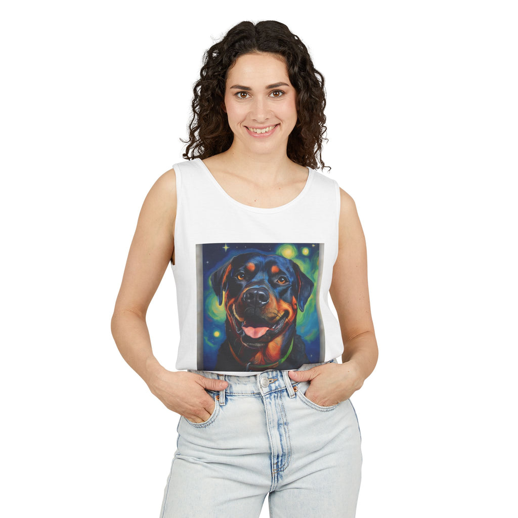 Rottweiler Stary Night Unisex Tank Top