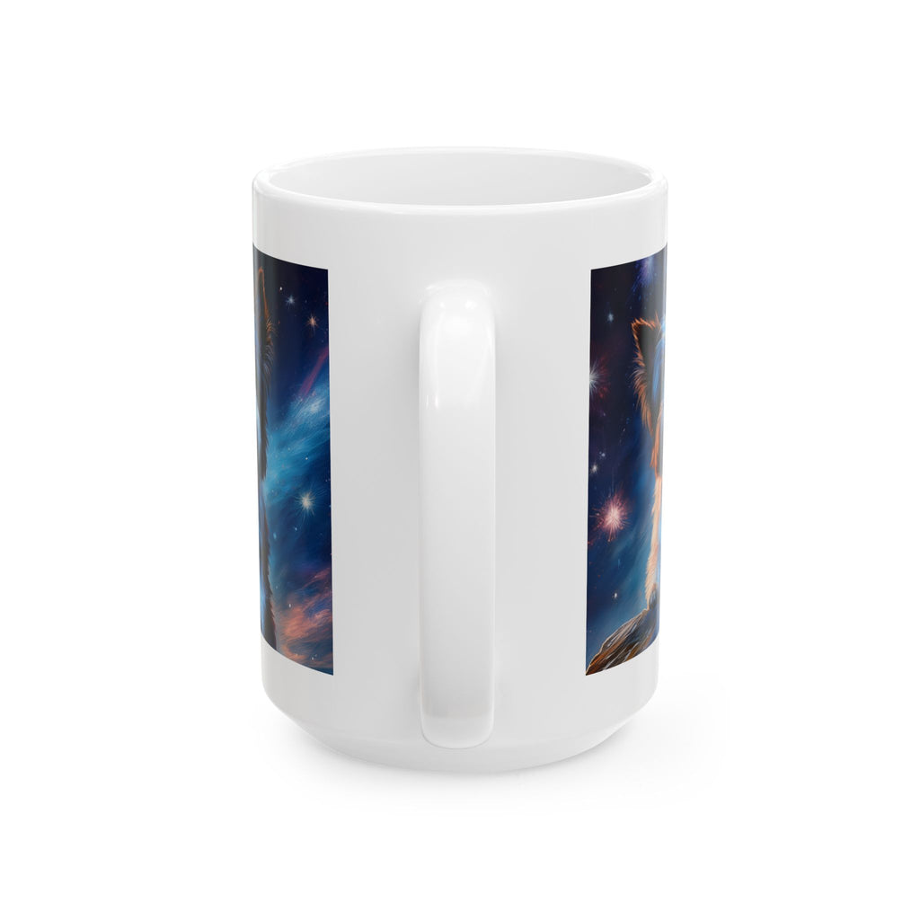Biewer Terrier Stary Night Ceramic Mug, (11oz, 15oz)