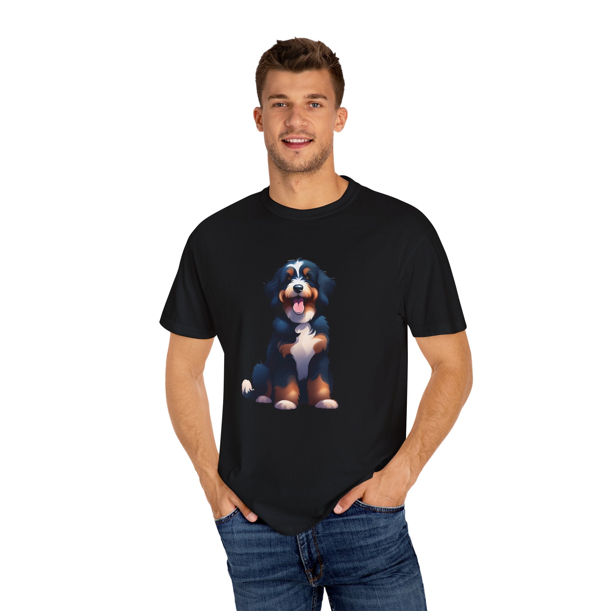 Bernedoodle Unisex Garment-Dyed T-shirt