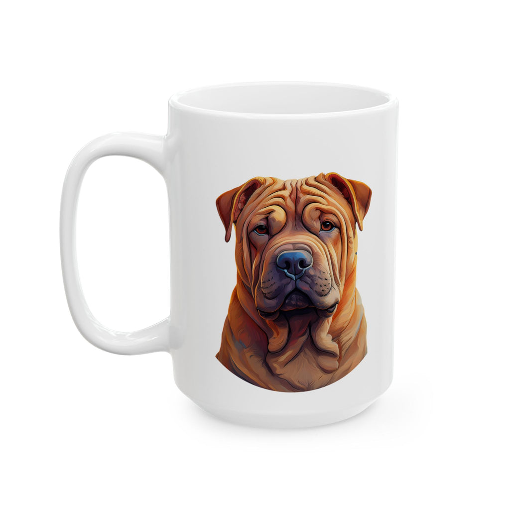Shar Pei Ceramic Mug, (11oz, 15oz)