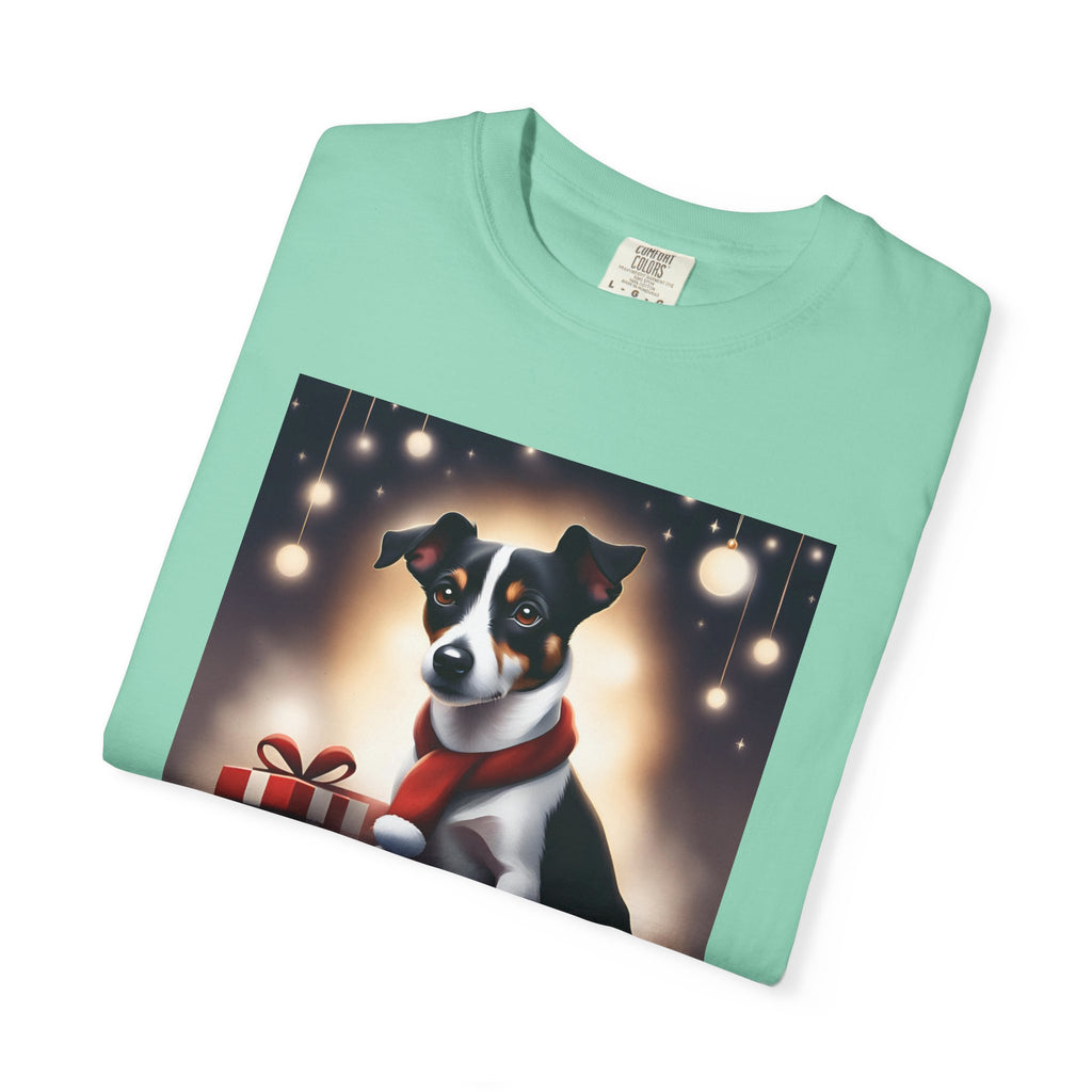 Jack Russel Holiday Unisex Garment-Dyed T-shirt