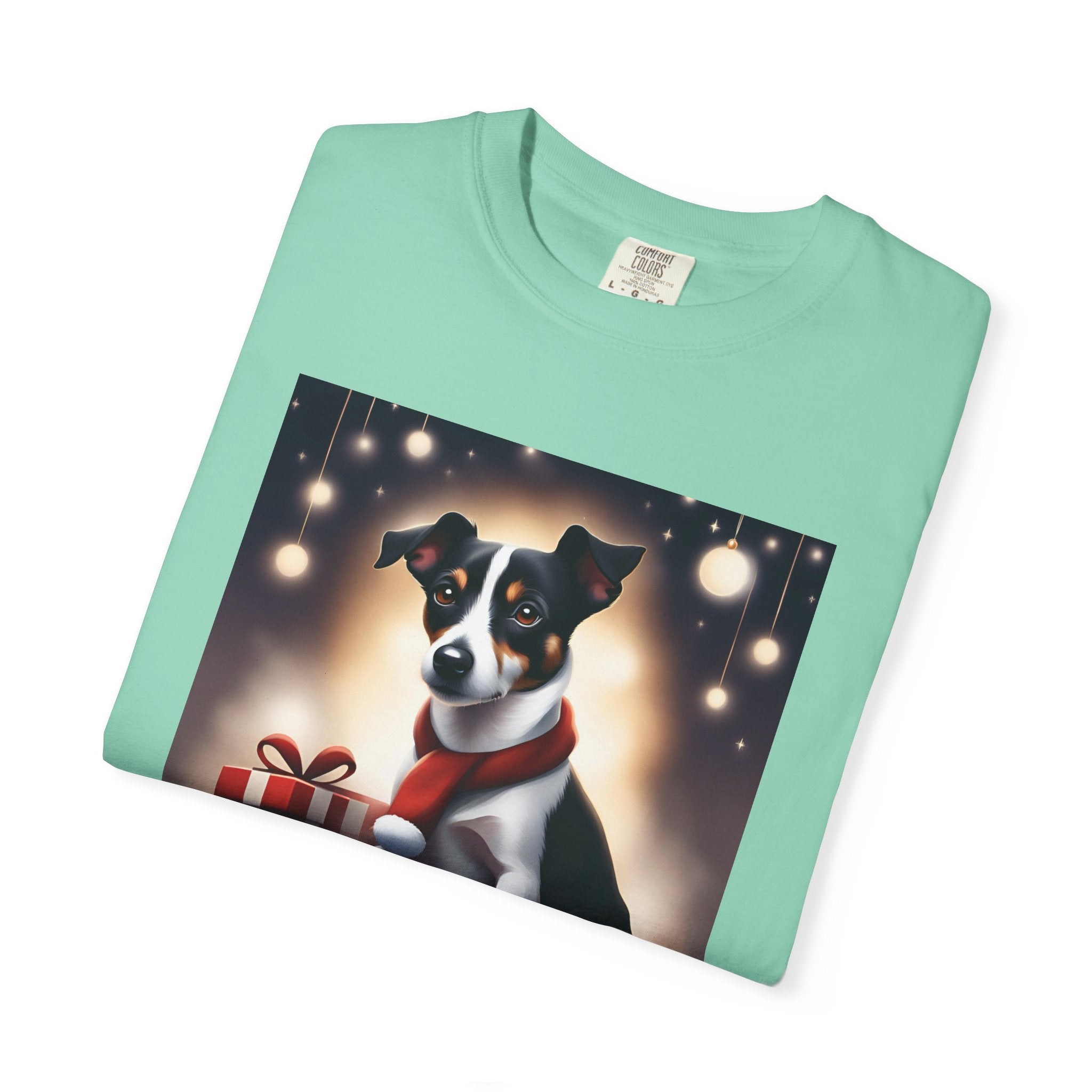 Jack Russel Holiday Unisex Garment-Dyed T-shirt