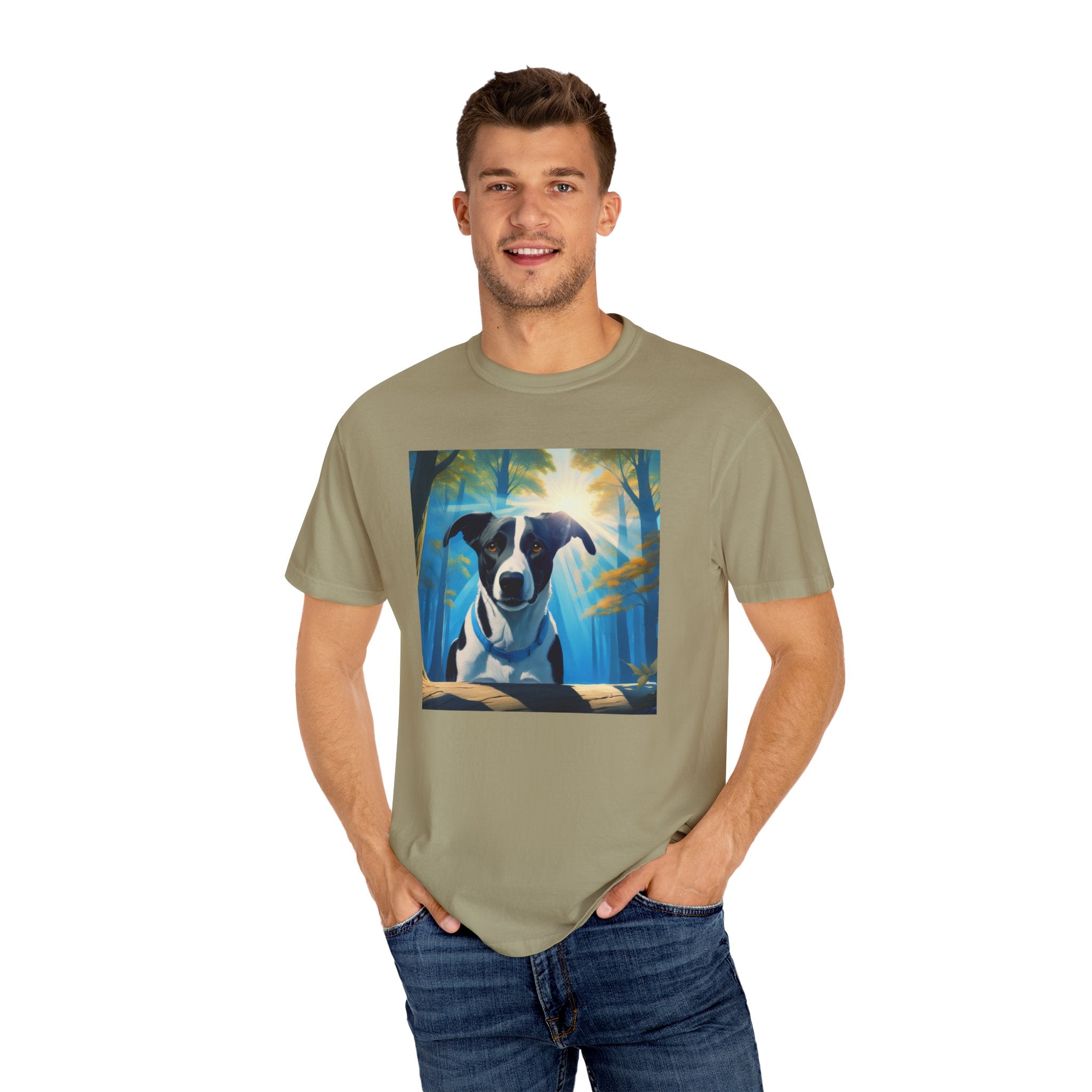 Coonhound Forest Unisex Garment-Dyed T-shirt