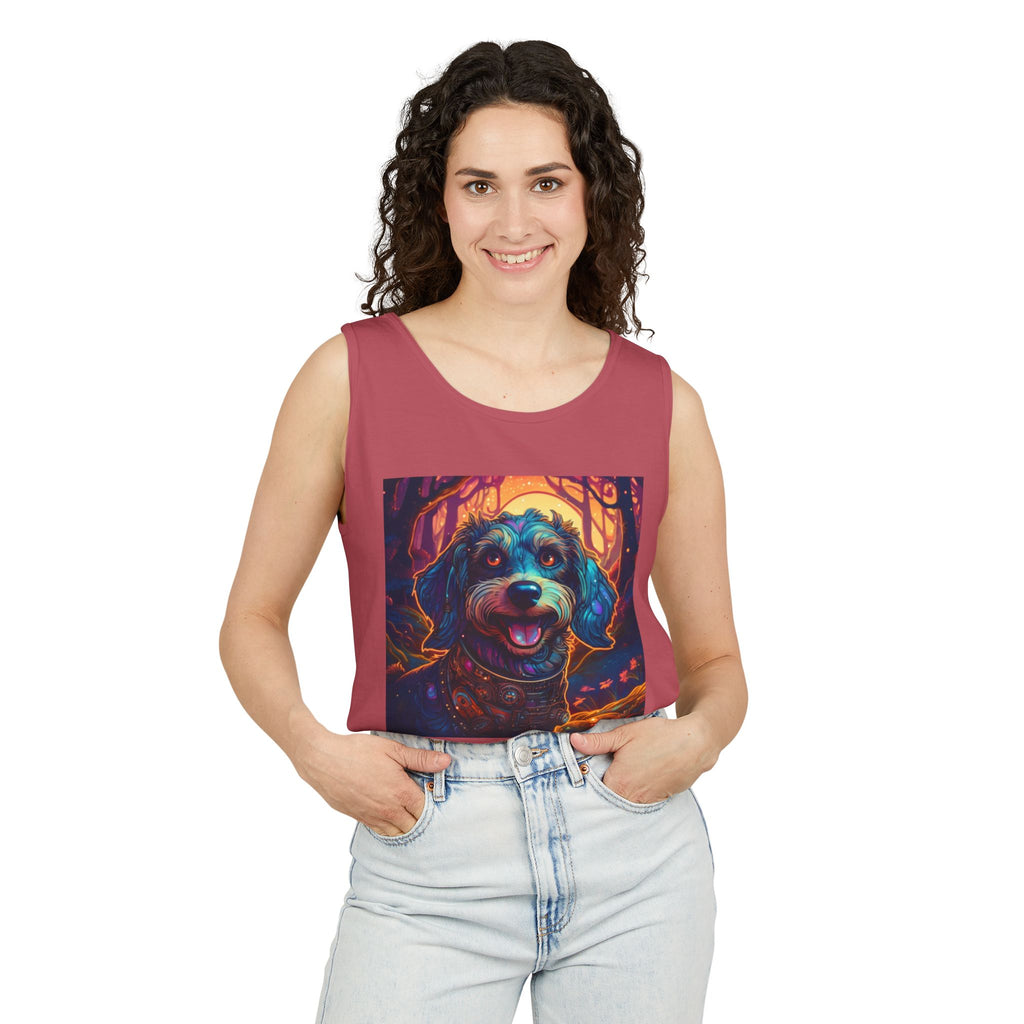 Steampunk Dachshund Unisex Tank Top