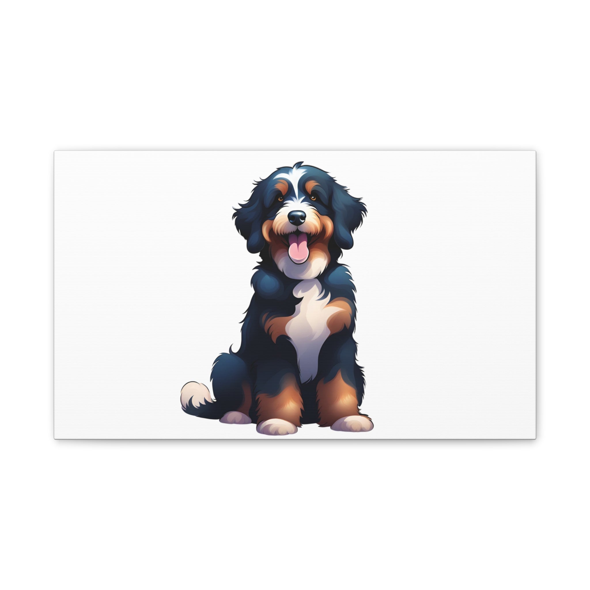 Bernedoodle Canvas Stretched, 0.75"