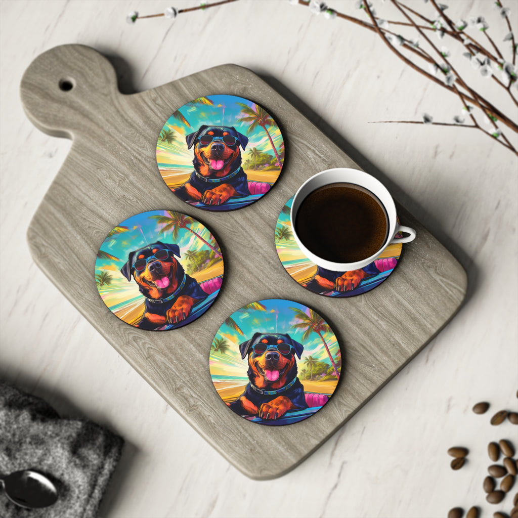 Rottweiler Beach Drive Coasters