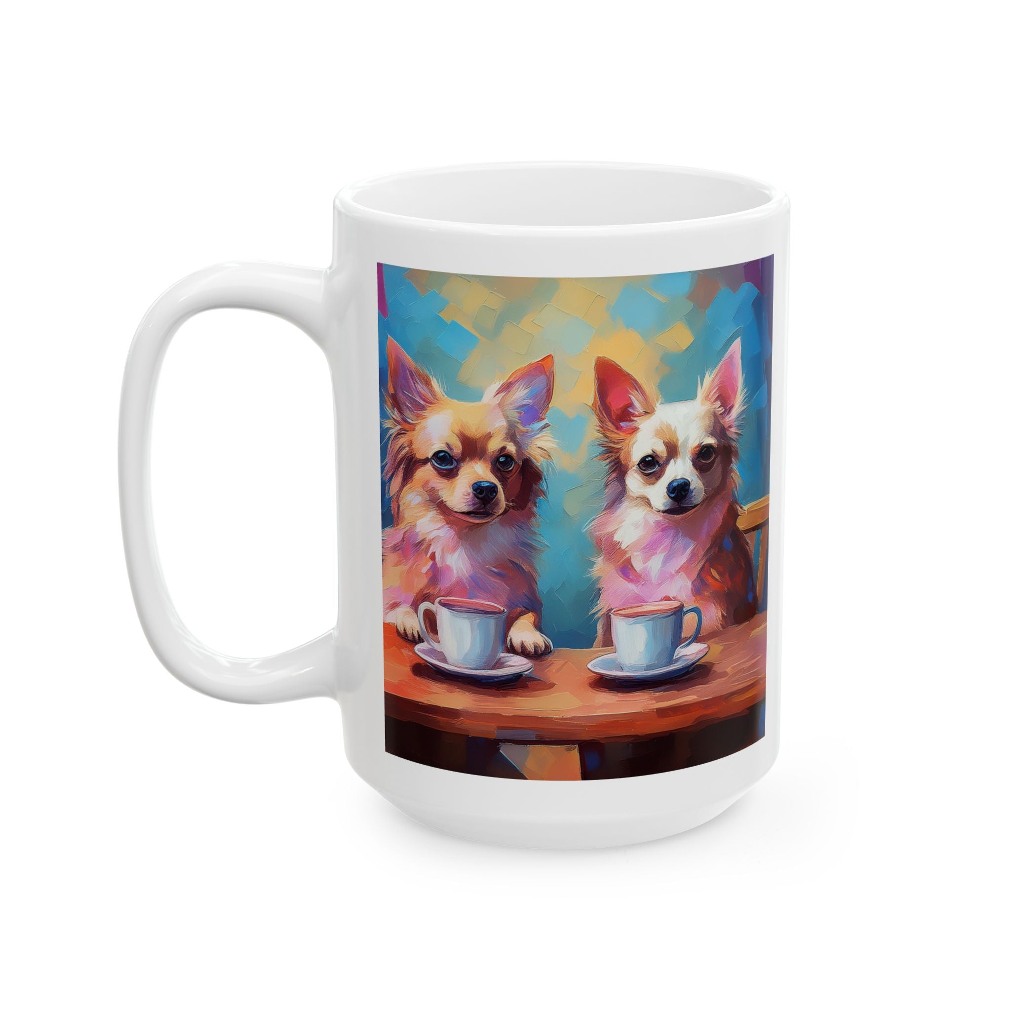 Cafe con Chihuahua Ceramic Mug, (11oz, 15oz)