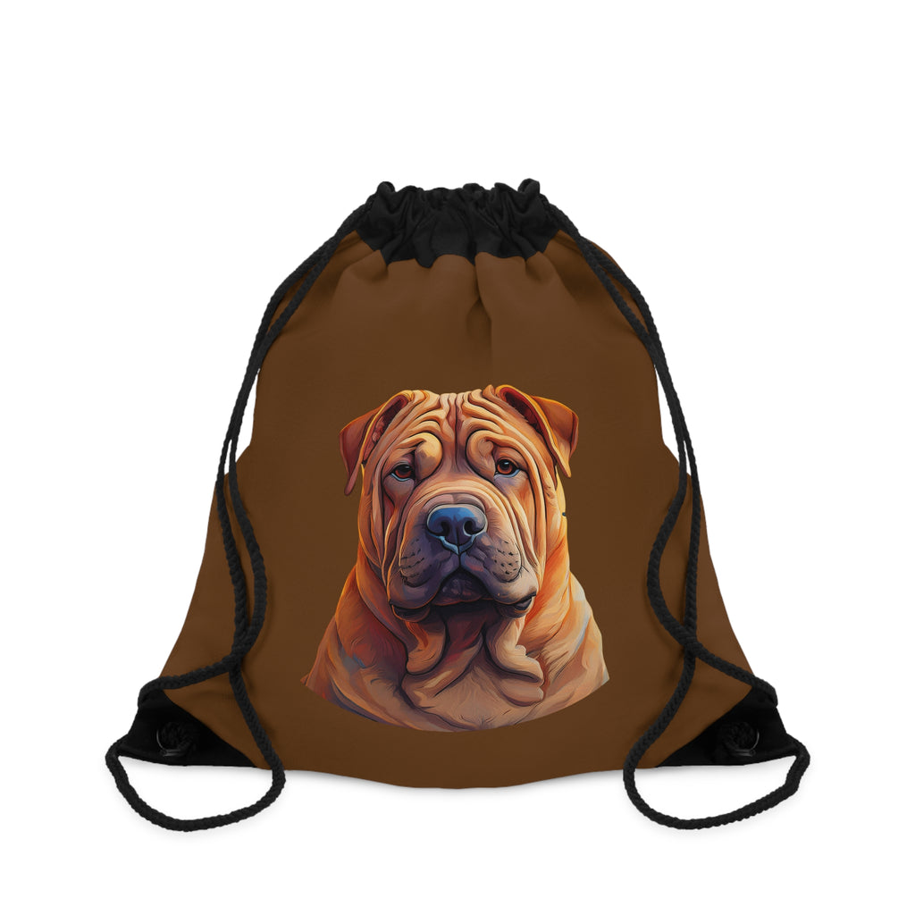Shar Pei Drawstring Bag