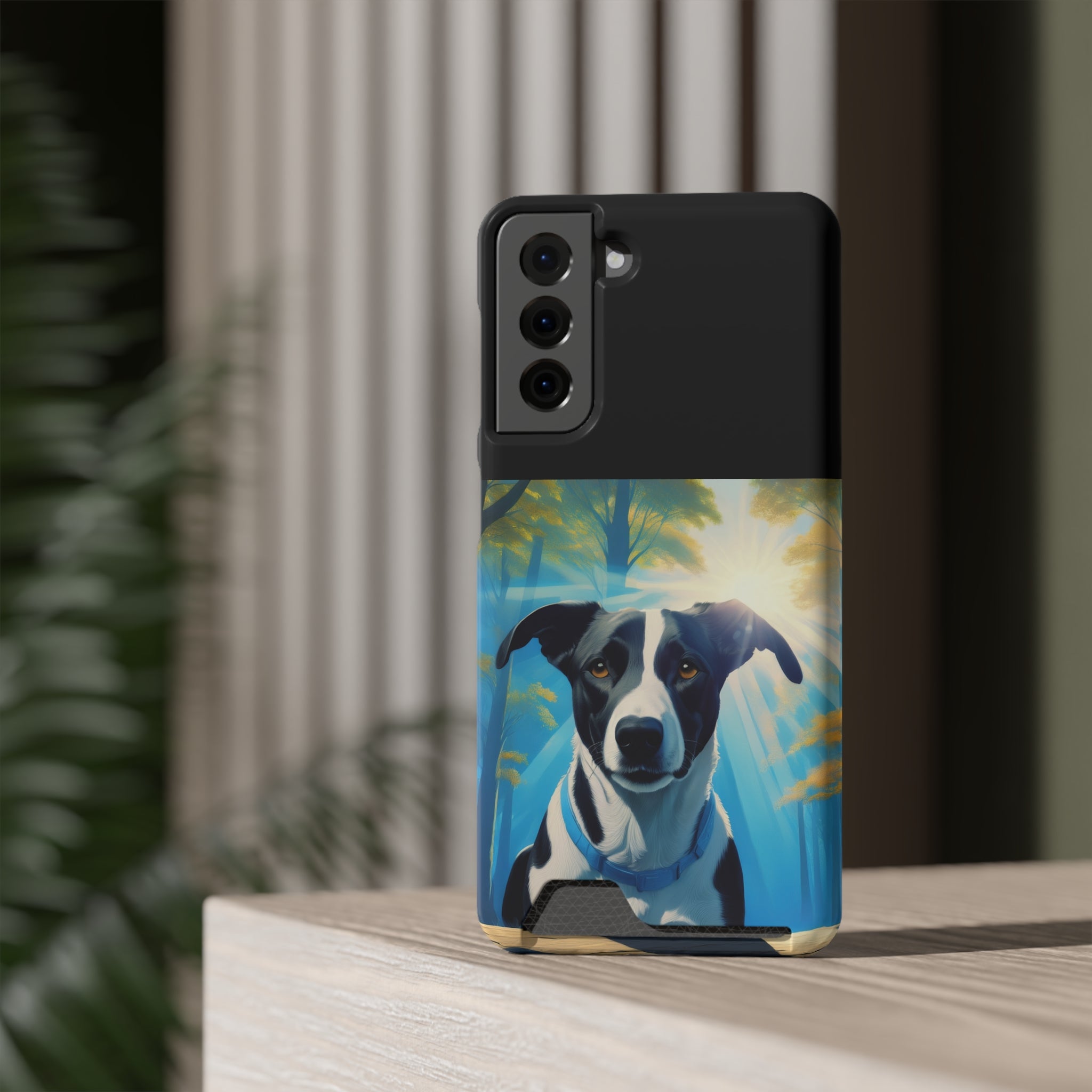 Coonhound Forest Phone Case with Card Holder