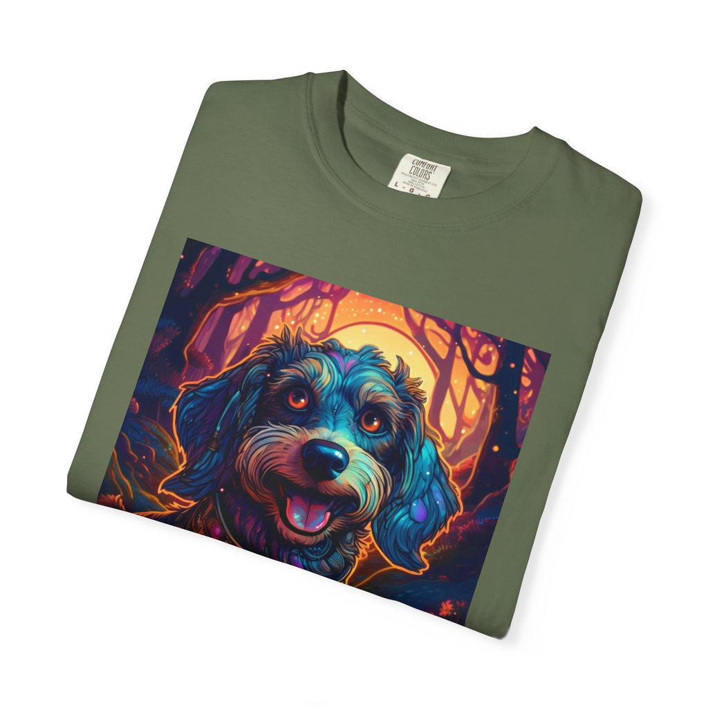 Steampunk Dachshund Unisex Garment-Dyed T-shirt