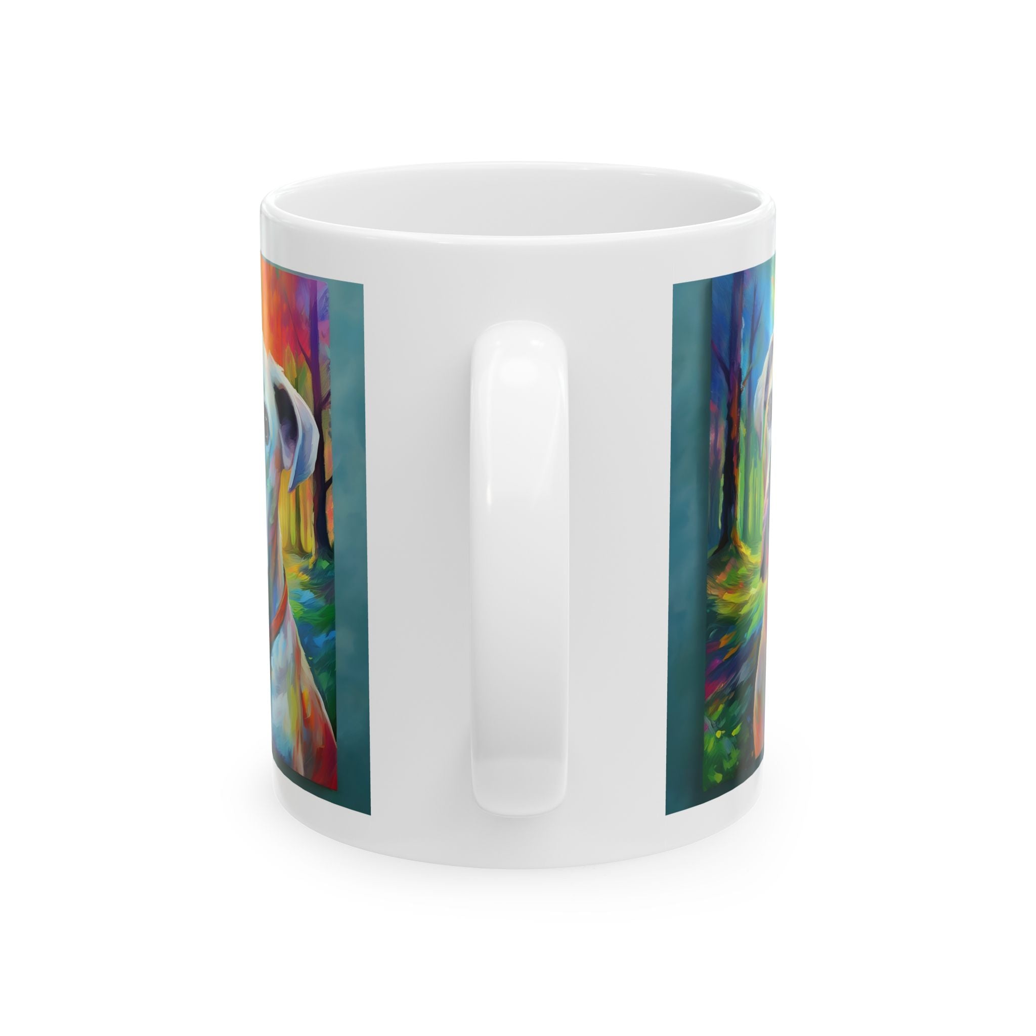 Boxer Rainbow Sky Ceramic Mug, (11oz, 15oz)