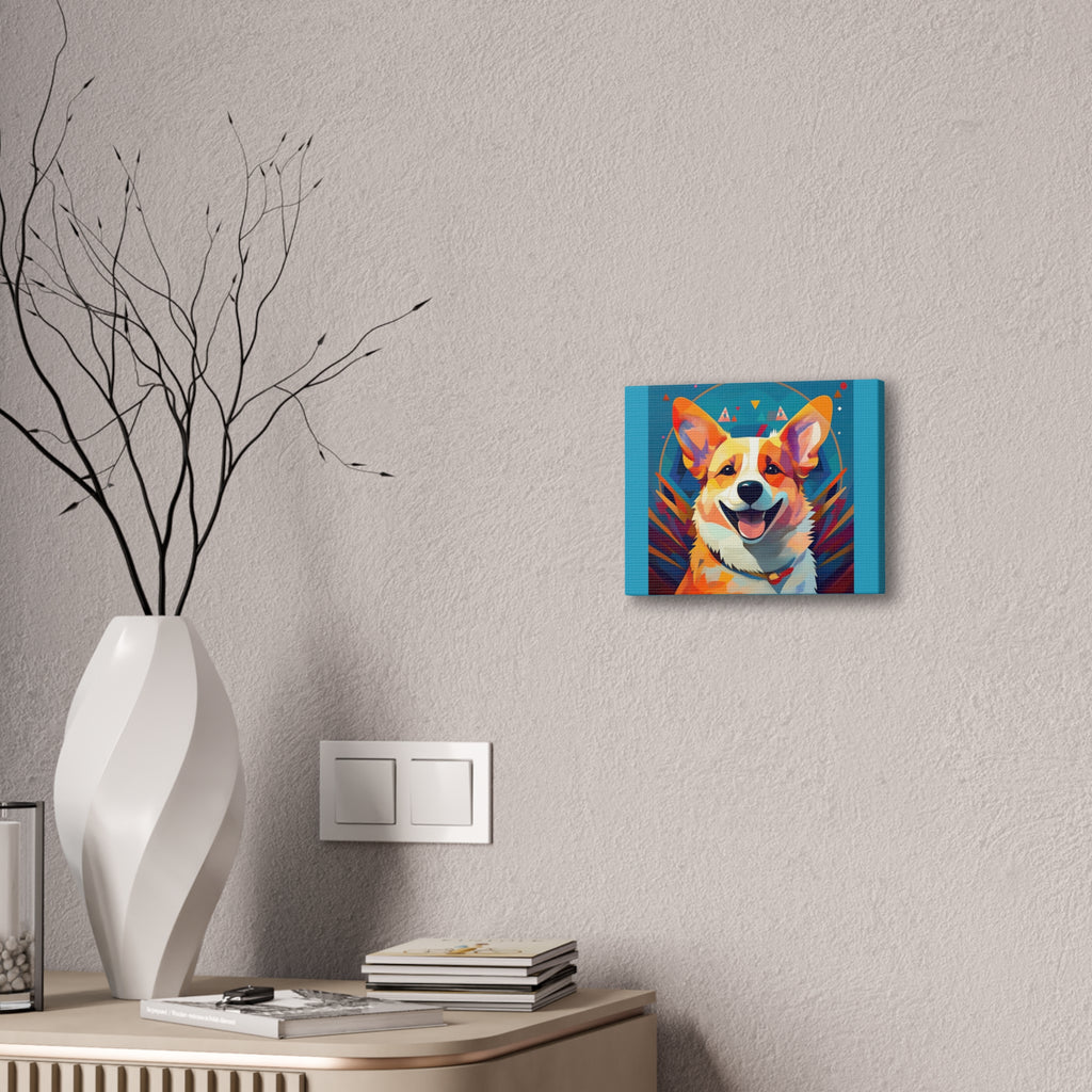 Corgi Canvas Painting