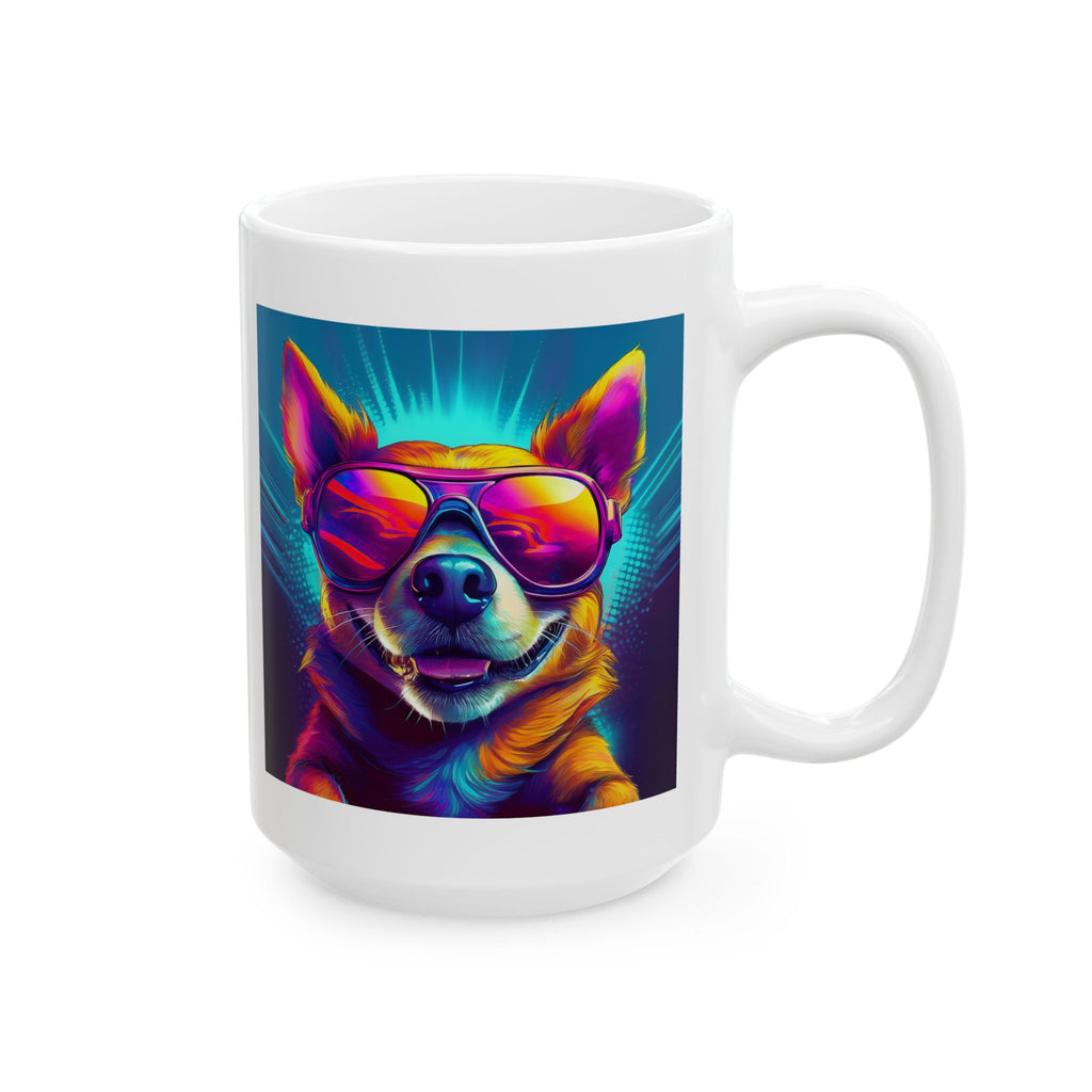 Chihuahua Cool Sunglasses Ceramic Mug, (11oz, 15oz)