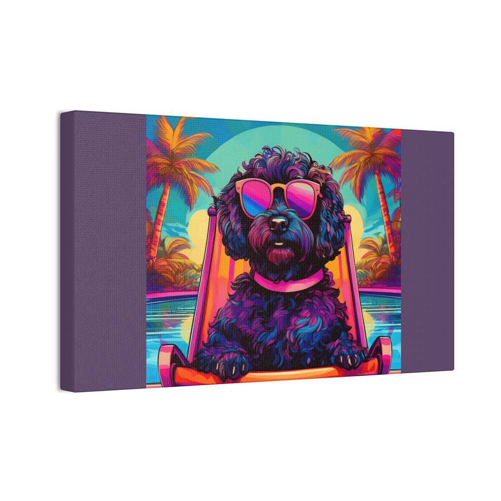 Doodle Poolside Canvas Painting