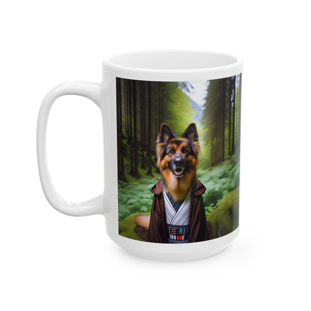 German Shepherd Forest Knight Ceramic Mug, (11oz, 15oz)