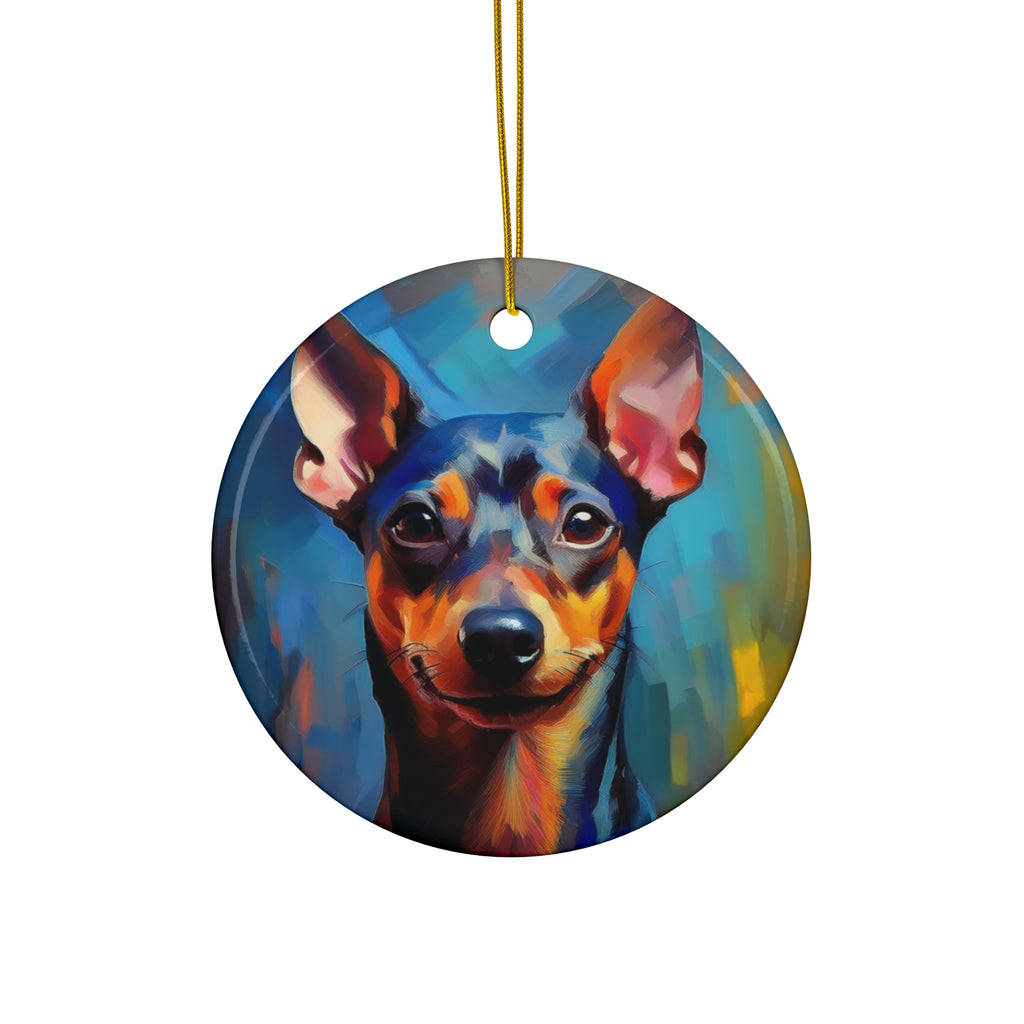 Miniature Pinscher Ceramic Ornament