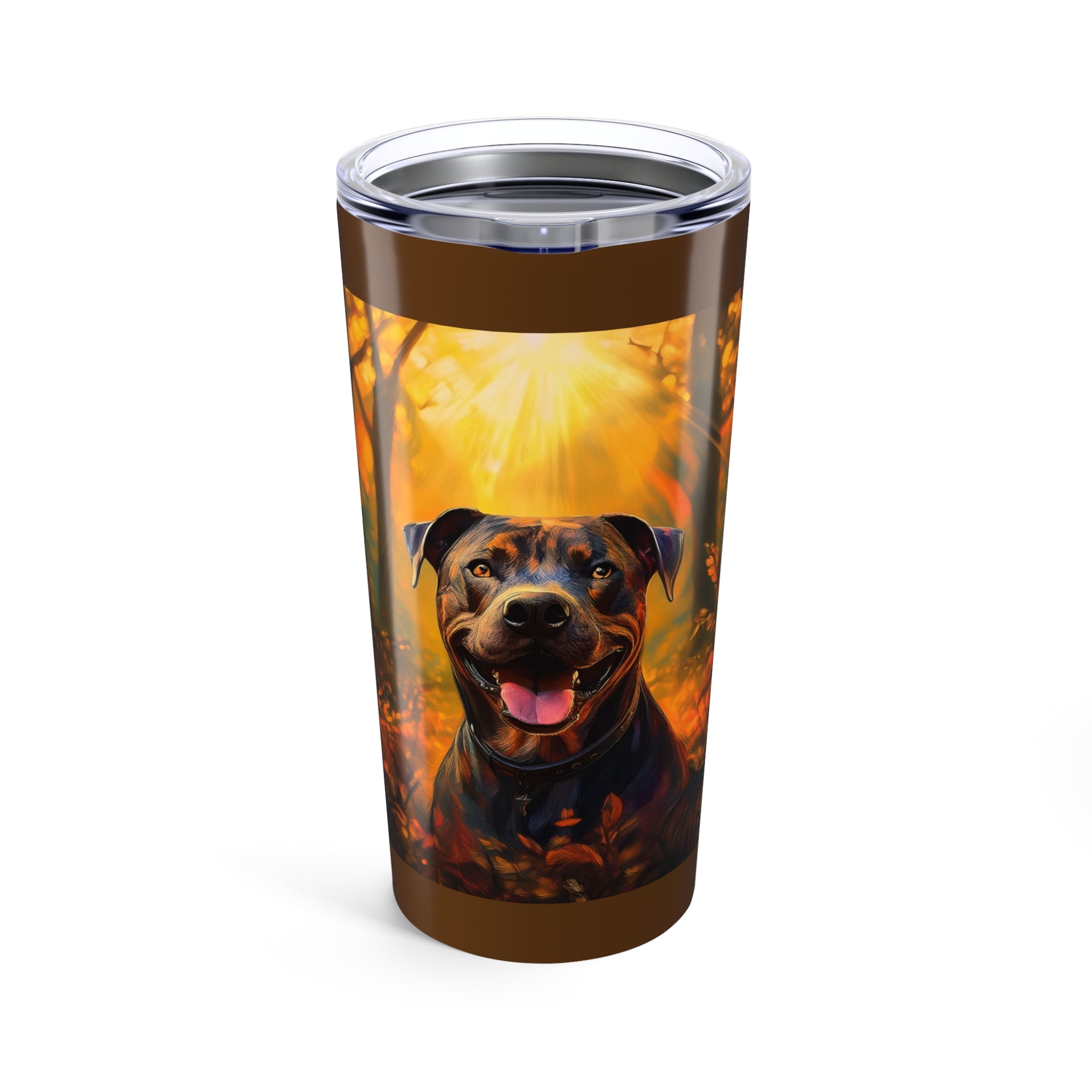 Pitbull Brindle Autumn Tumbler 20oz