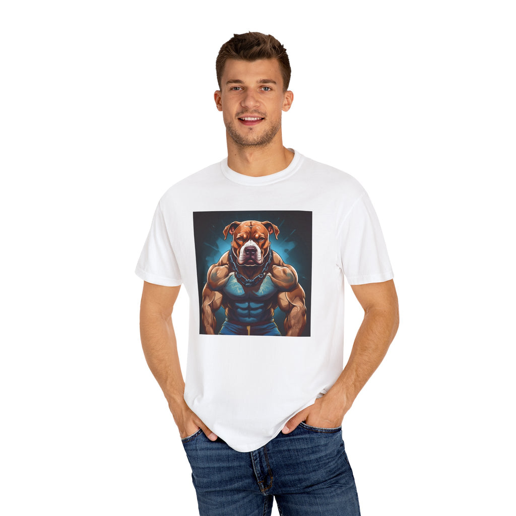 Pitbull Body Builder Unisex Garment-Dyed T-shirt