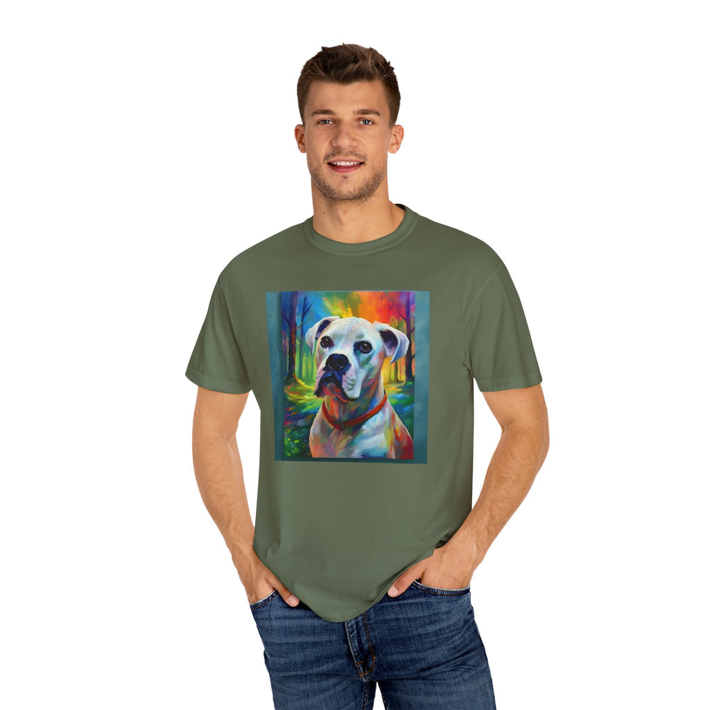 Boxer Rainbow Sky Unisex Garment-Dyed T-shirt