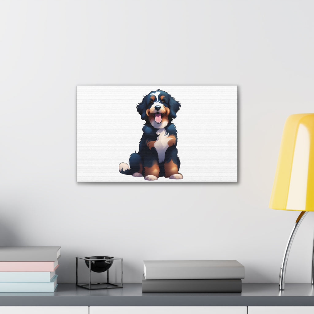 Bernedoodle Canvas Stretched, 0.75"