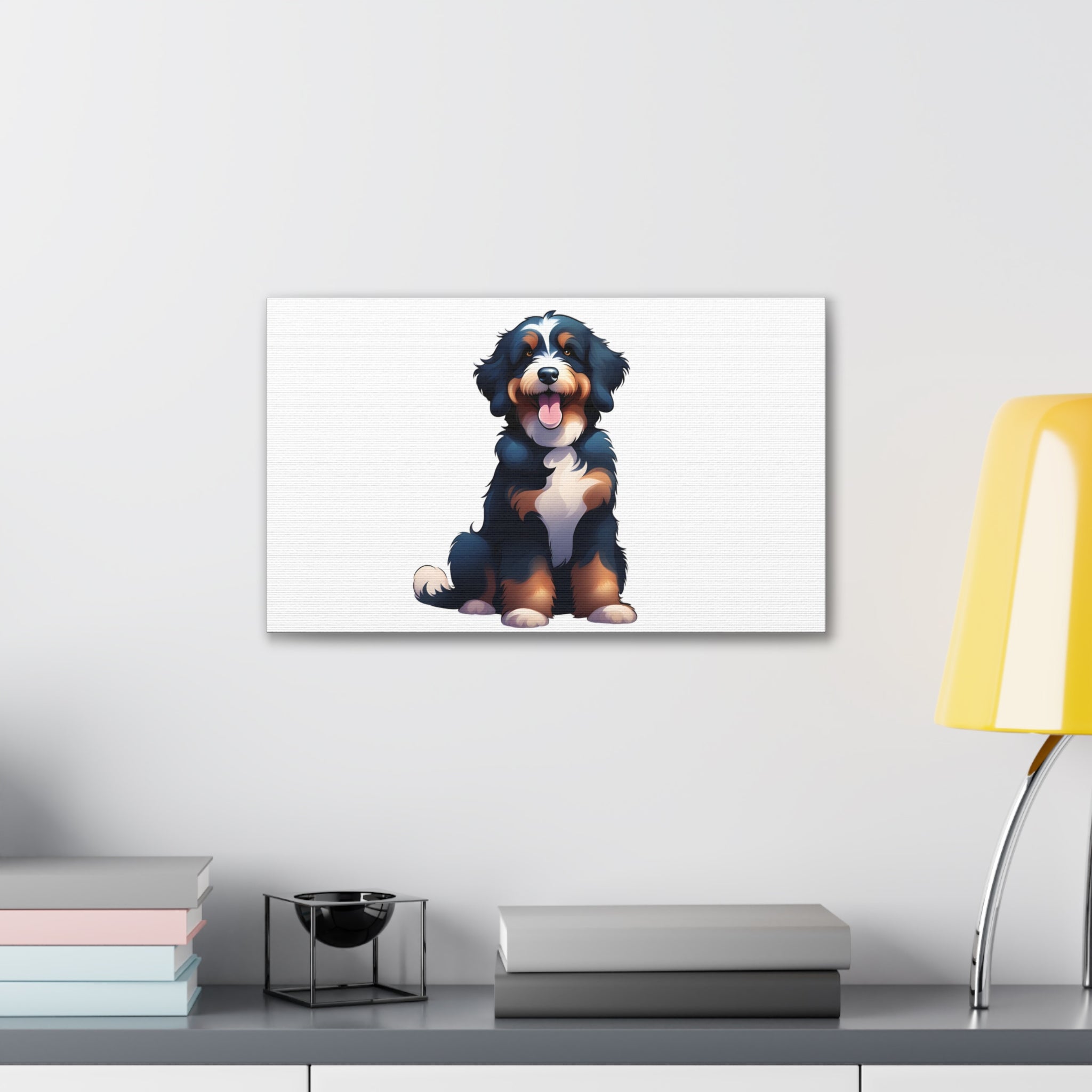 Bernedoodle Canvas Stretched, 0.75"