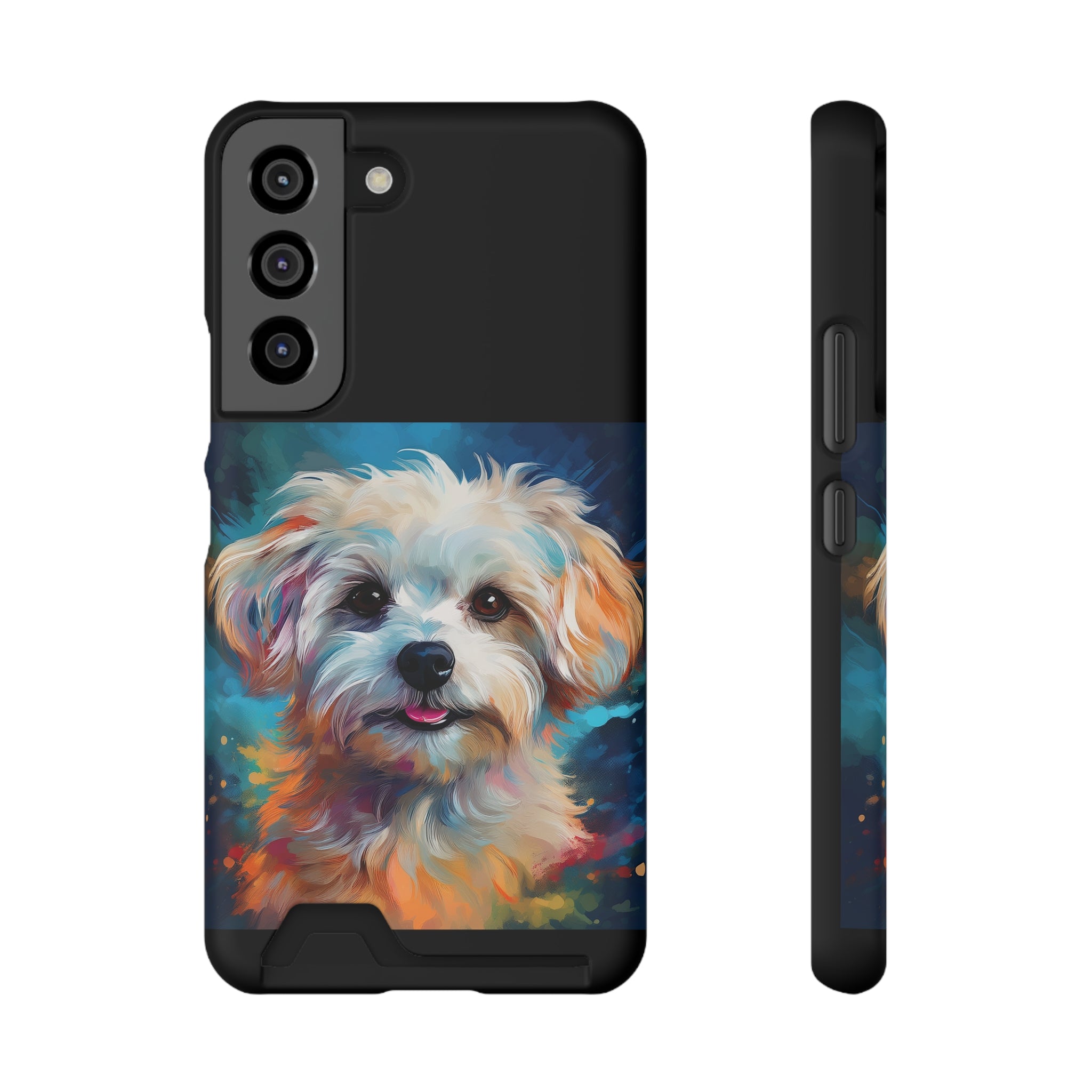Maltese Phone Case with Card Holder