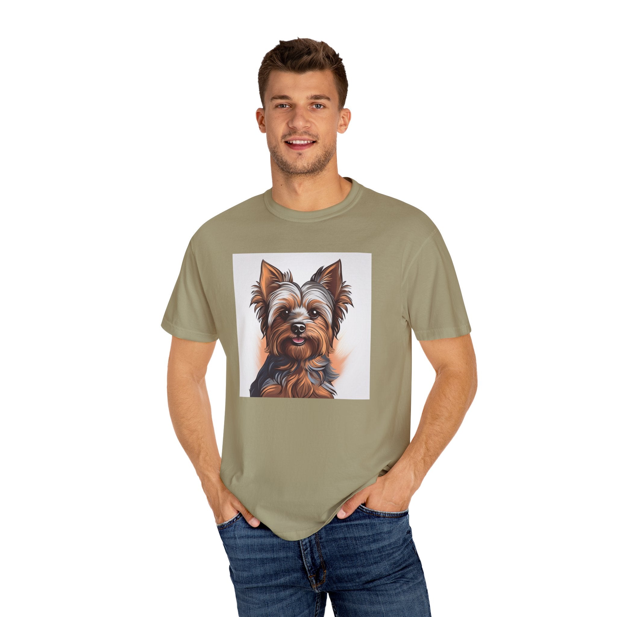 Yorkie Unisex Garment-Dyed T-shirt