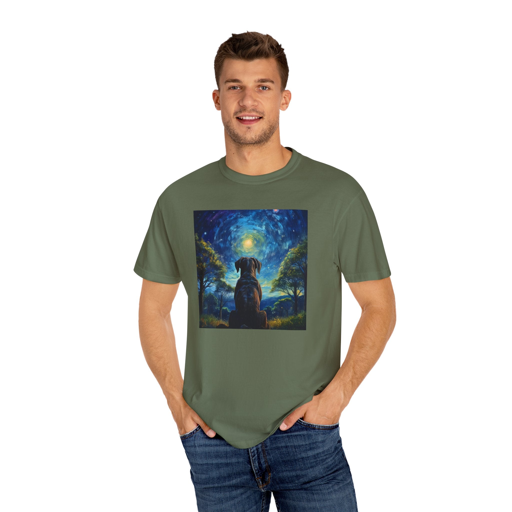 Moonlit Thoughts Unisex Garment-Dyed T-shirt