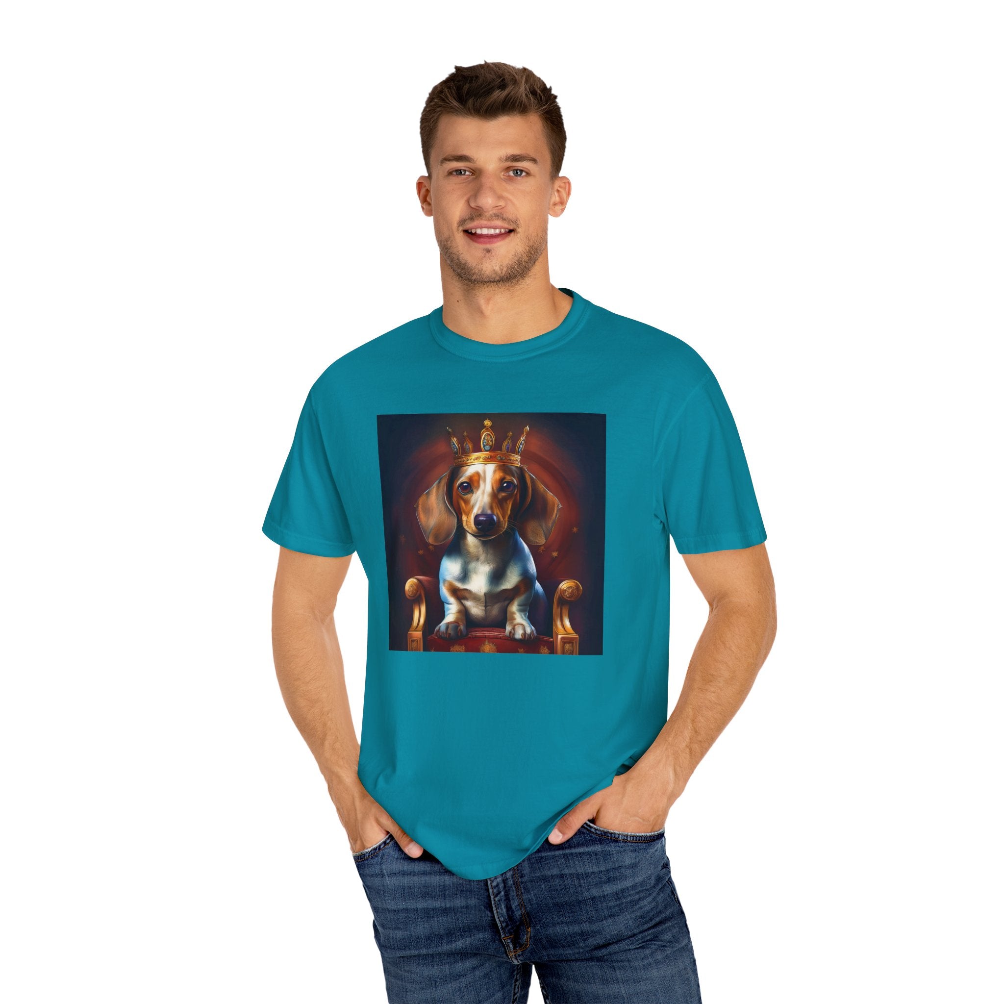 Dachshund Royal Unisex Garment-Dyed T-shirt